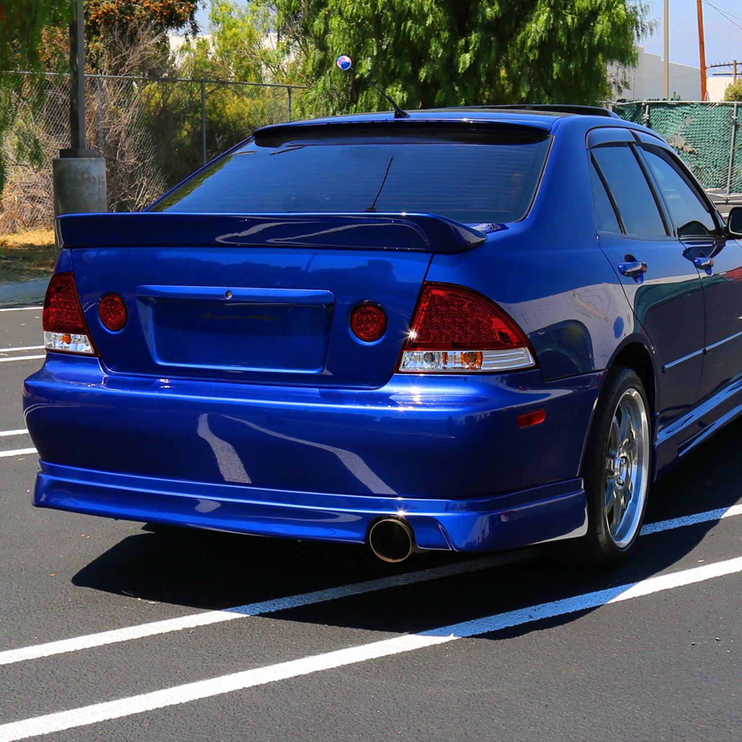 2001-2005 Lexus IS300 LED Tail Lights Chrome Housing/Red Clear Lens