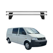 2003-2010 VW T5 Transporter Multivan Roof Rack Cross Bars Silver