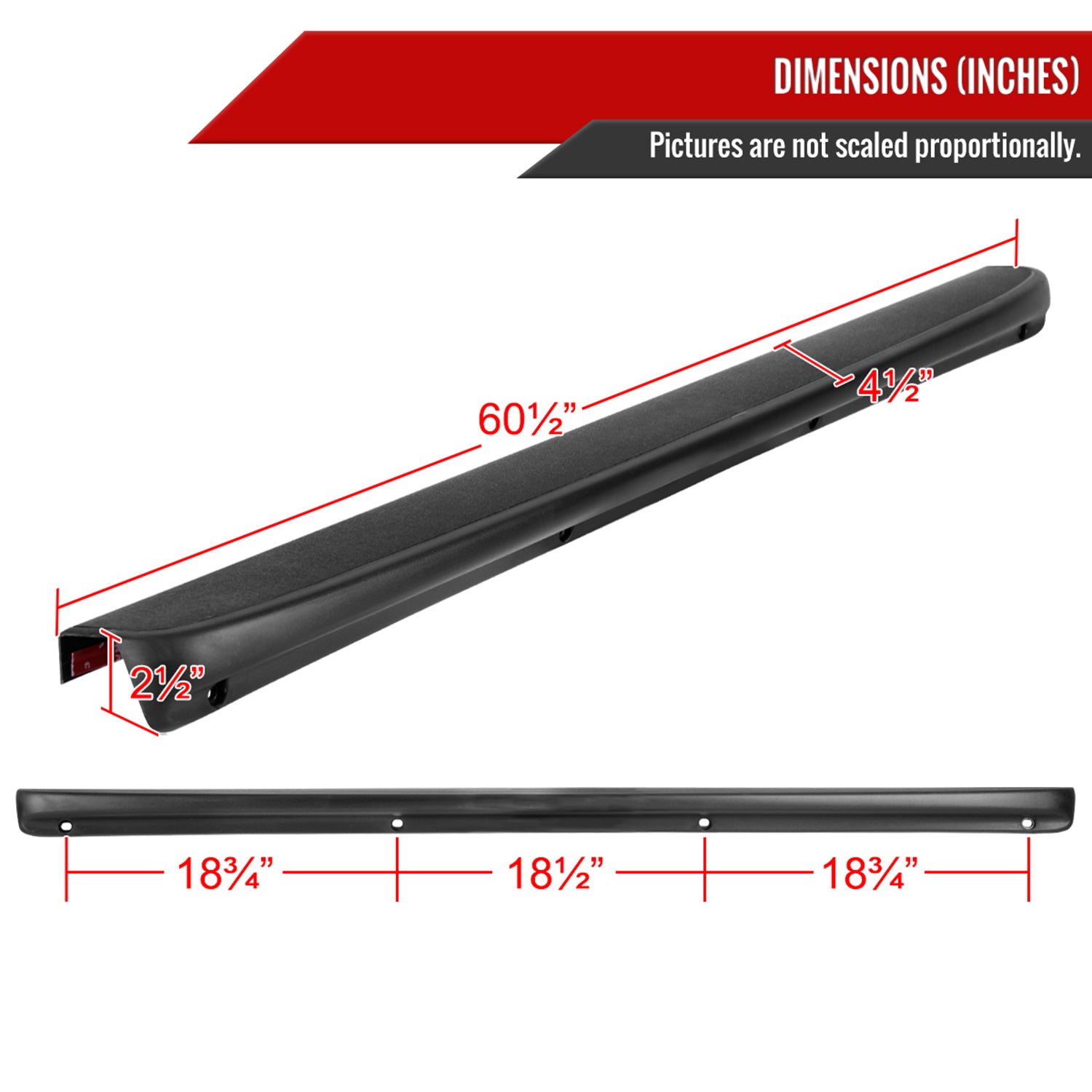 1999-2007 Chevy Silverado/GMC Sierra SLT SLE BLS Tailgate Protector Spoiler