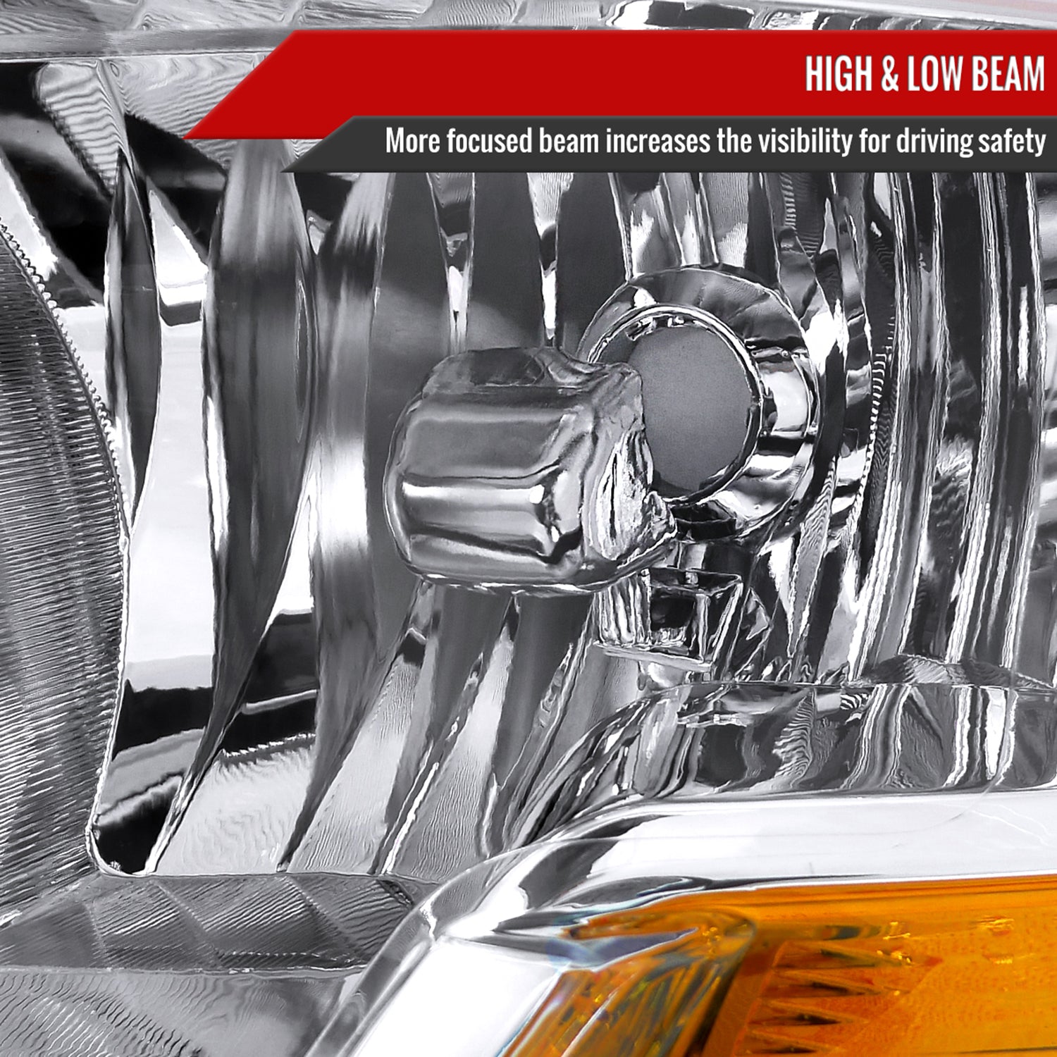 2009-2018 Dodge RAM 1500 / RAM 2500 3500 Factory Dual Headlights Chrome