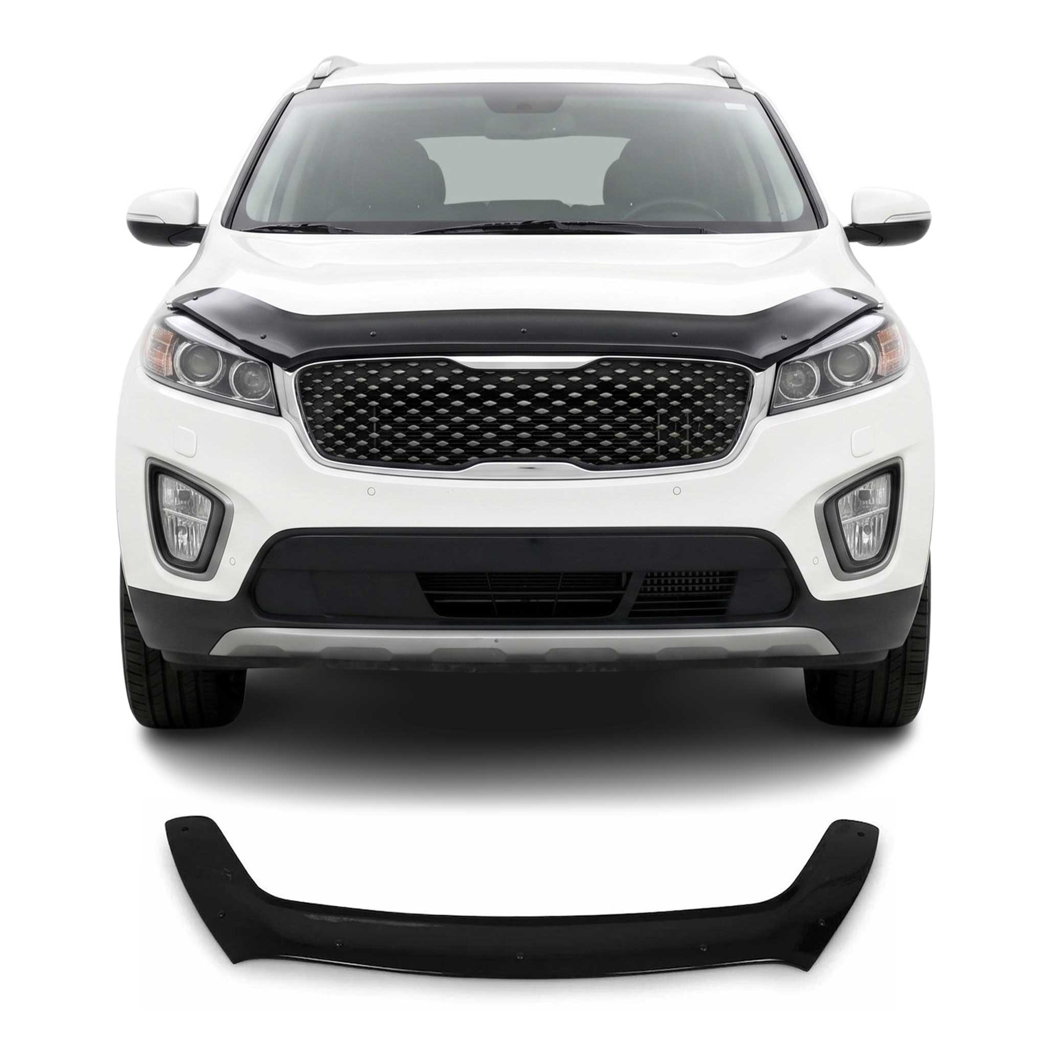 2016-2018 Kia Sorento Front Bug Shield Hood Deflector 1 Pc Smoke