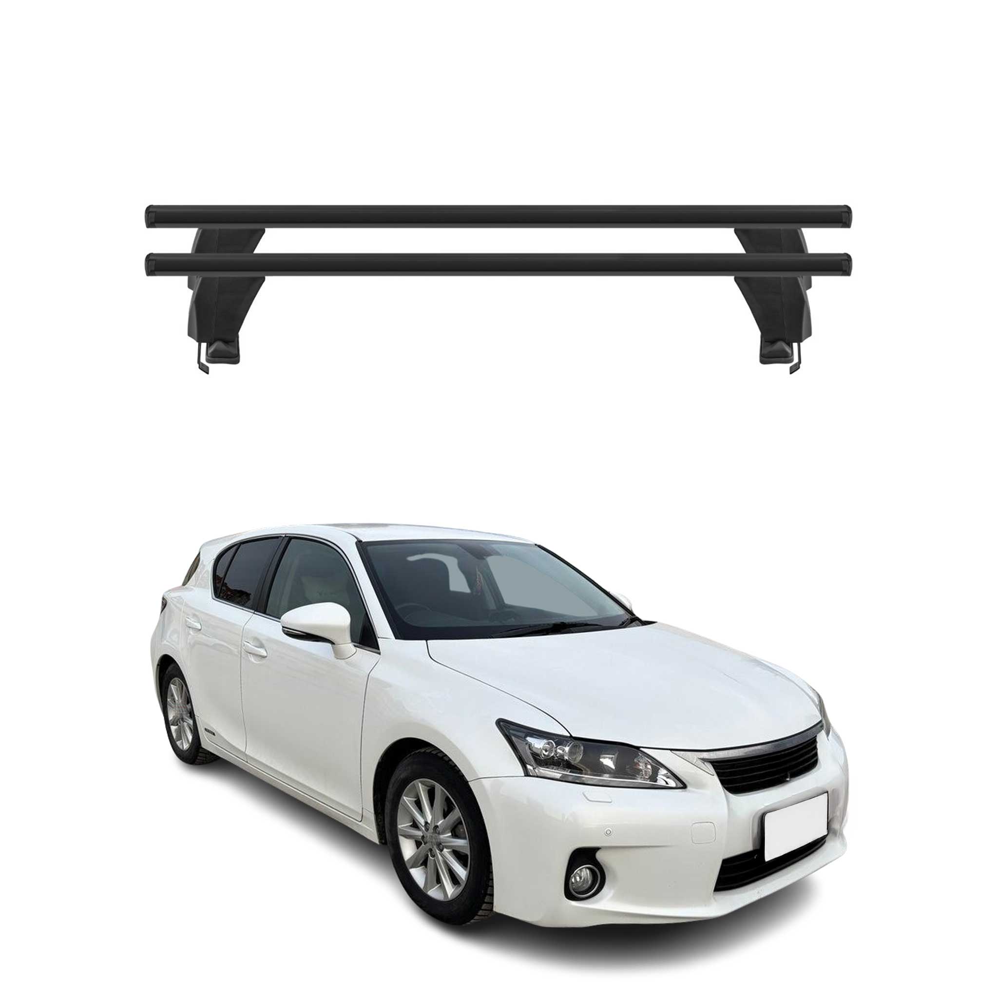 2011-2017 Lexus CT 200h Roof Rack Cross Bars Black