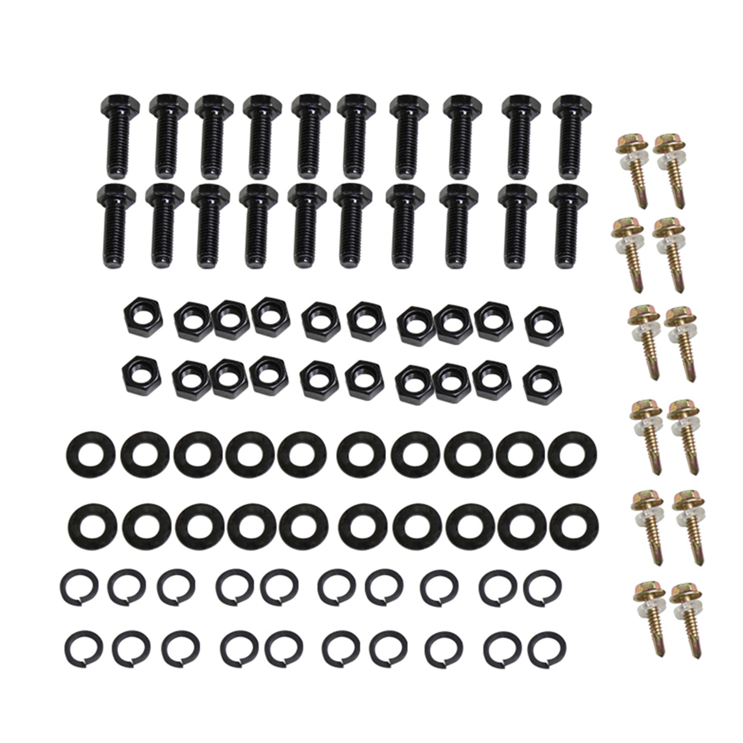 2007-2017 Jeep Wrangler JK Black Textured Steel Flat Fender Flares