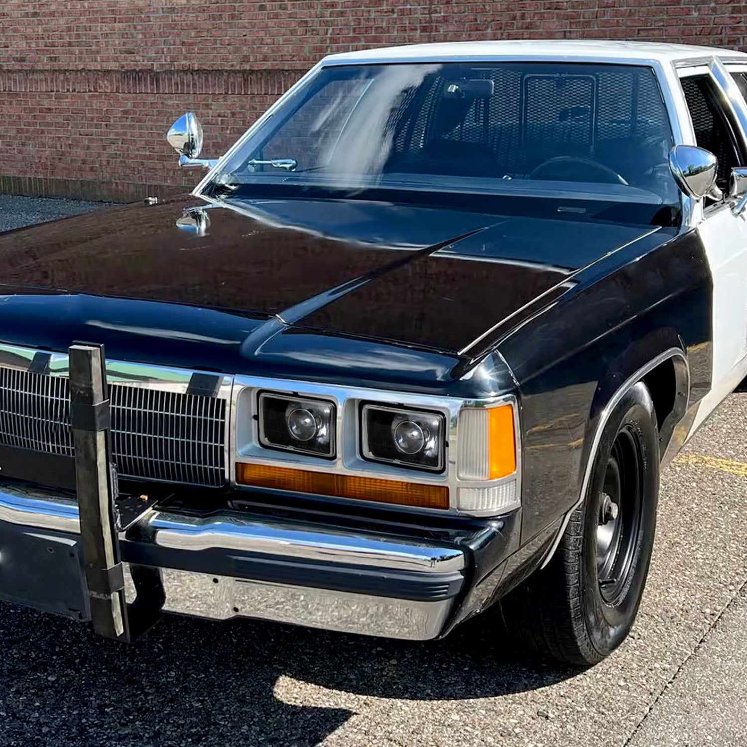 Universal 4"x6" H4 Projector Headlights Matte Black Housing/Glass Lens