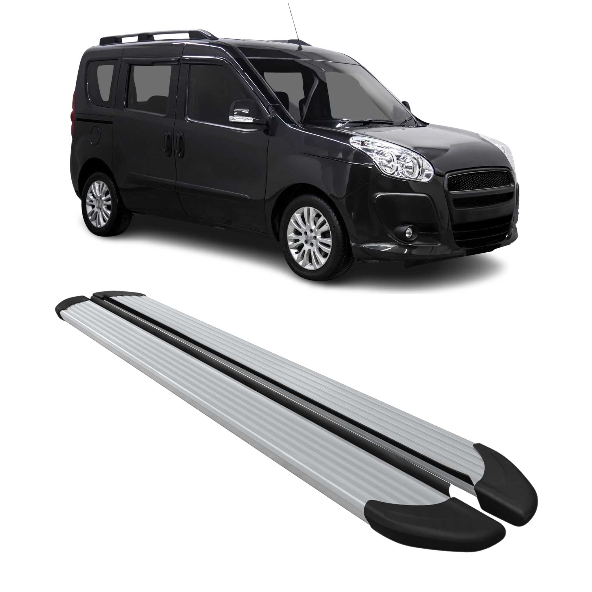 2015-2022 RAM ProMaster City Running Boards Side Steps Silver