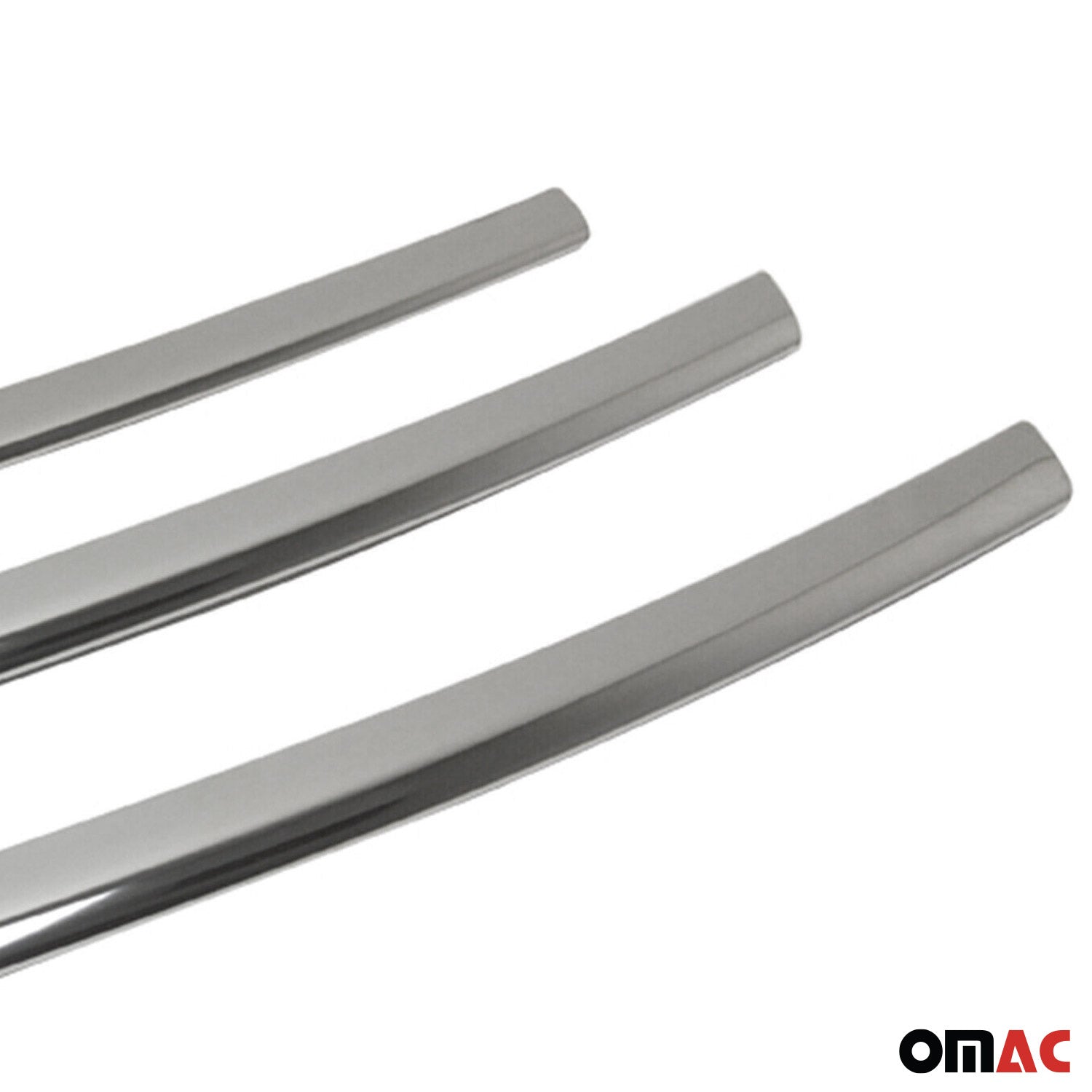 2012-2017 Hyundai Veloster Front Bumper Grill Trim Molding Stainless Steel Silver 3Pcs