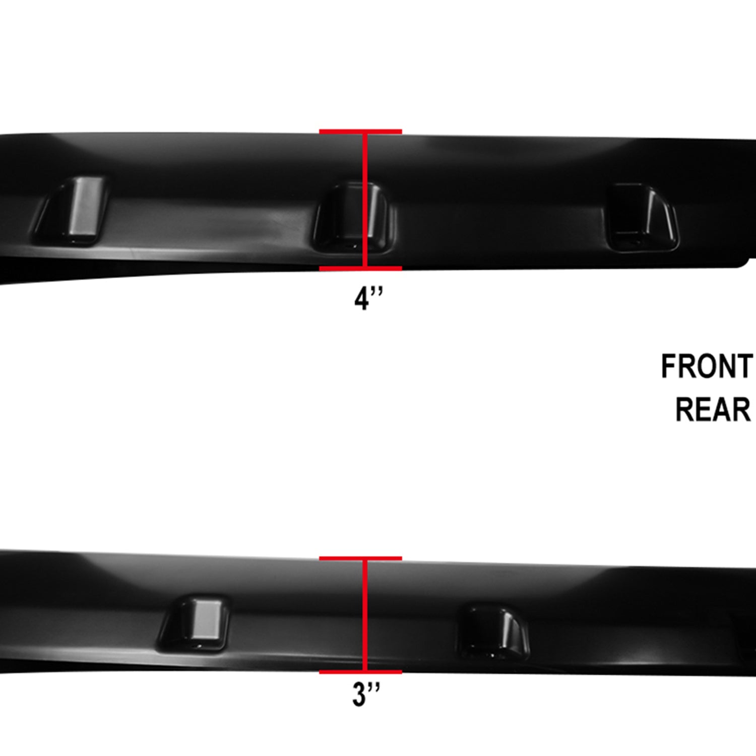 2009-2014 Ford F-150 Styleside Smooth Rivet Style Fender Flares Protector