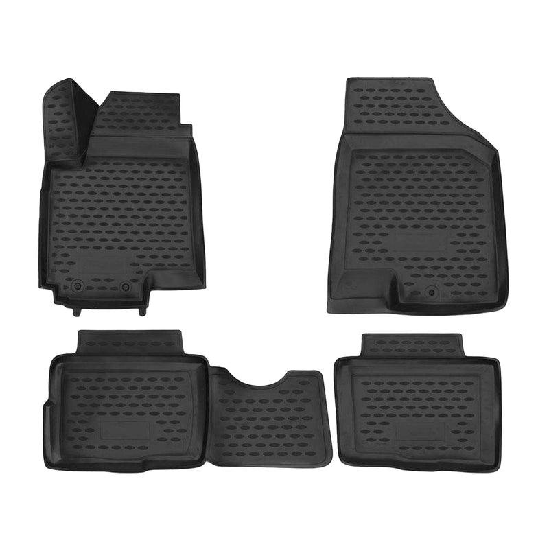 2010-2013 Kia Soul Floor Mats Liners Full Set All Weather Black