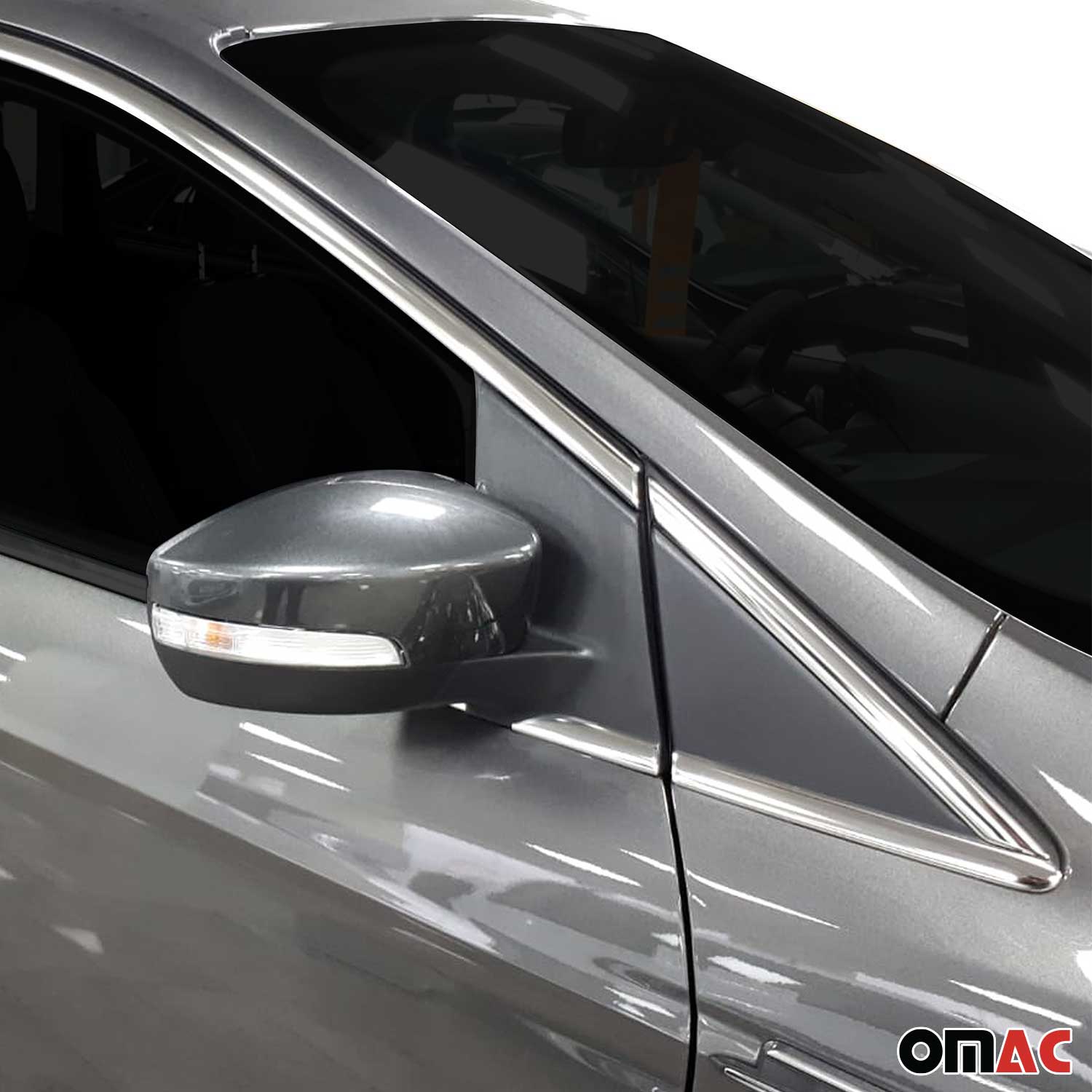 2013-2019 Ford Escape Window Molding Trim Streamer Stainless Steel Silver 12 Pcs