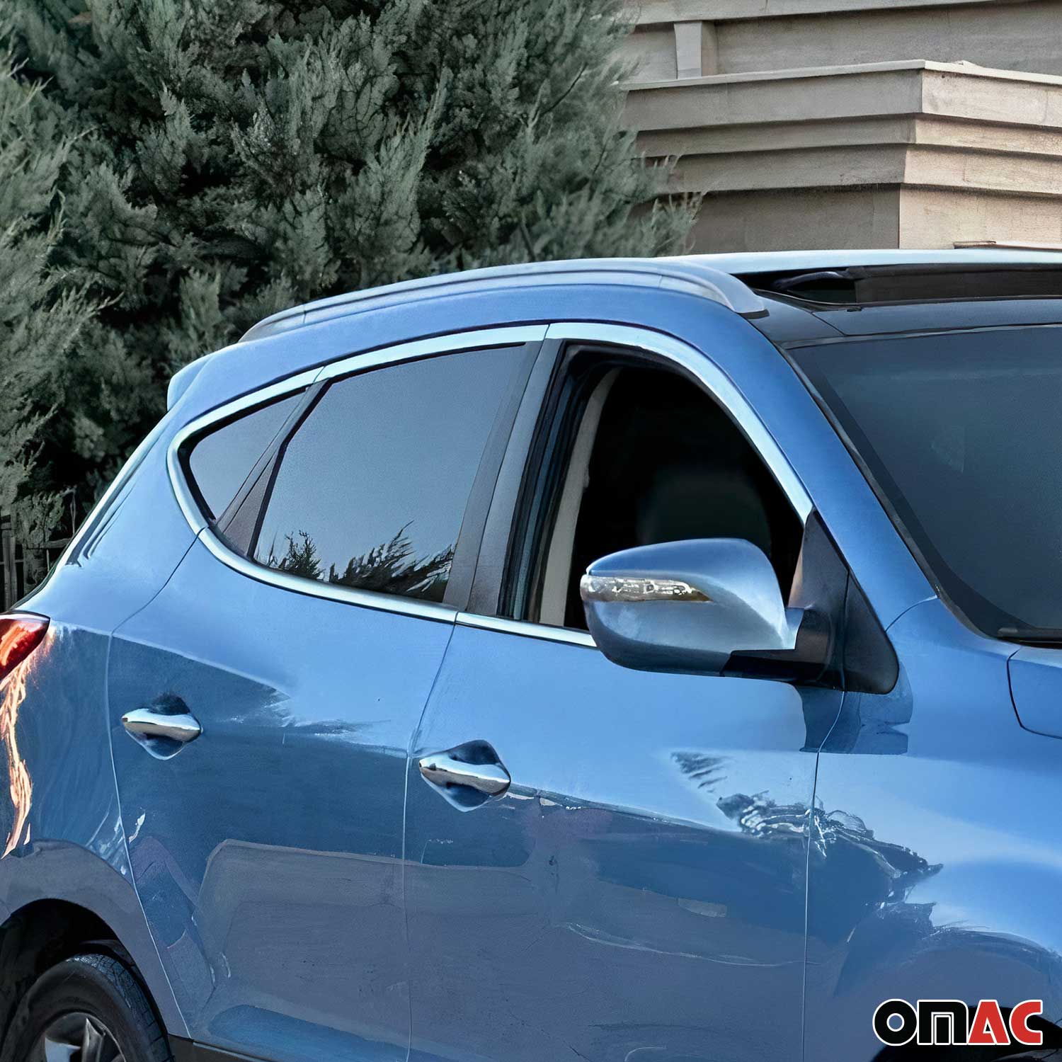 2010-2015 Hyundai Tucson Window Molding Trim Streamer Stainless Steel Silver 10 Pcs