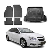 2011-2015 Chevrolet Cruze Floor Mats & Cargo Liner Full Set All Weather Black