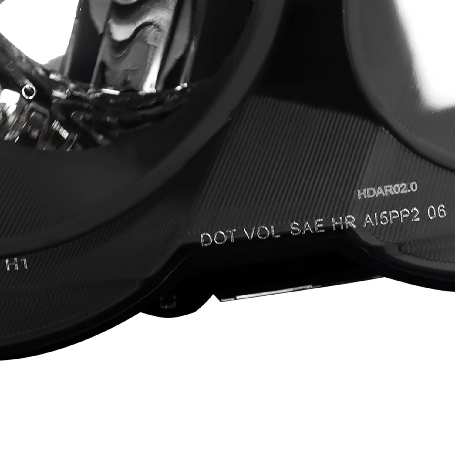 2002-2004 Acura RSX Factory Headlights w/Amber Reflectors Matt Black/Clear