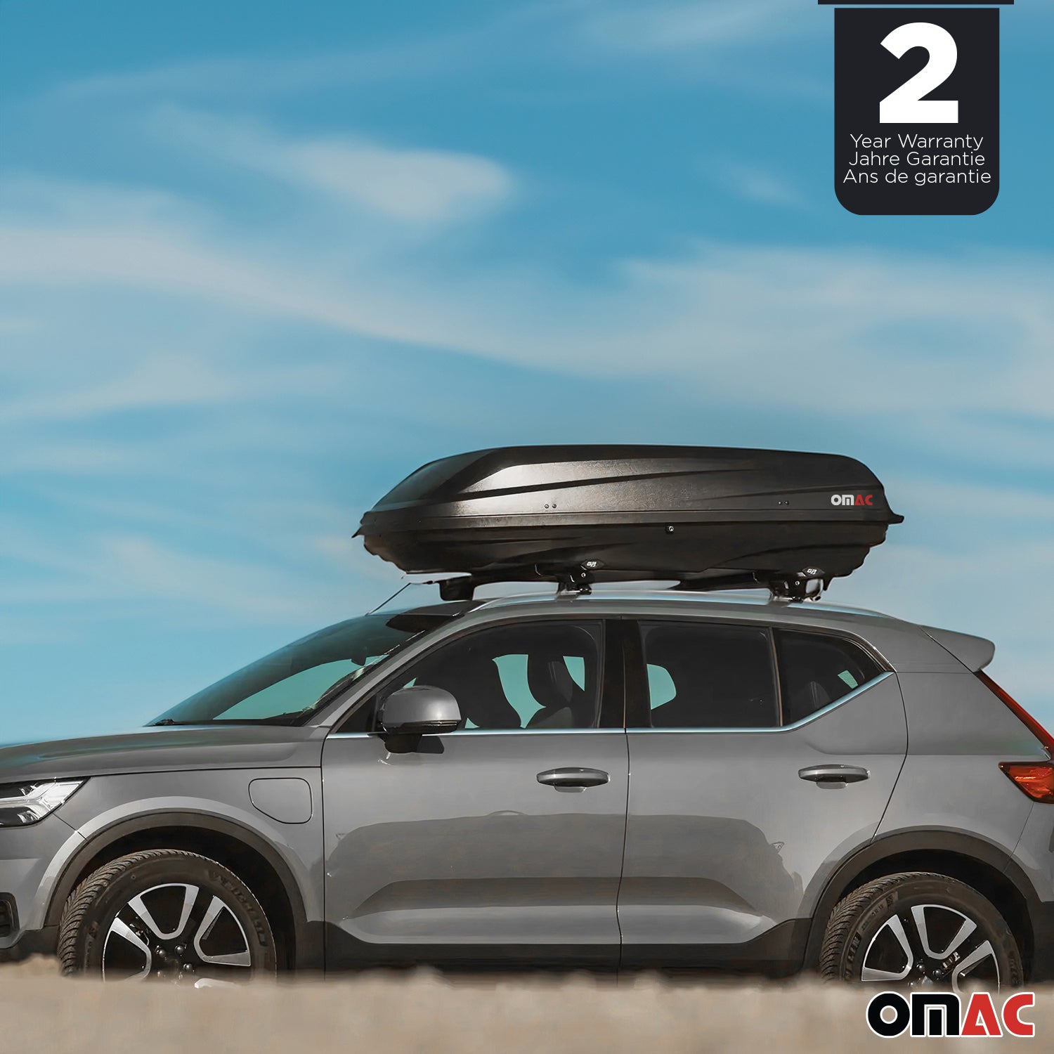 G3 Roof Box 7.8 cu ft PS UV-protected Matt Black Dual Side Opening