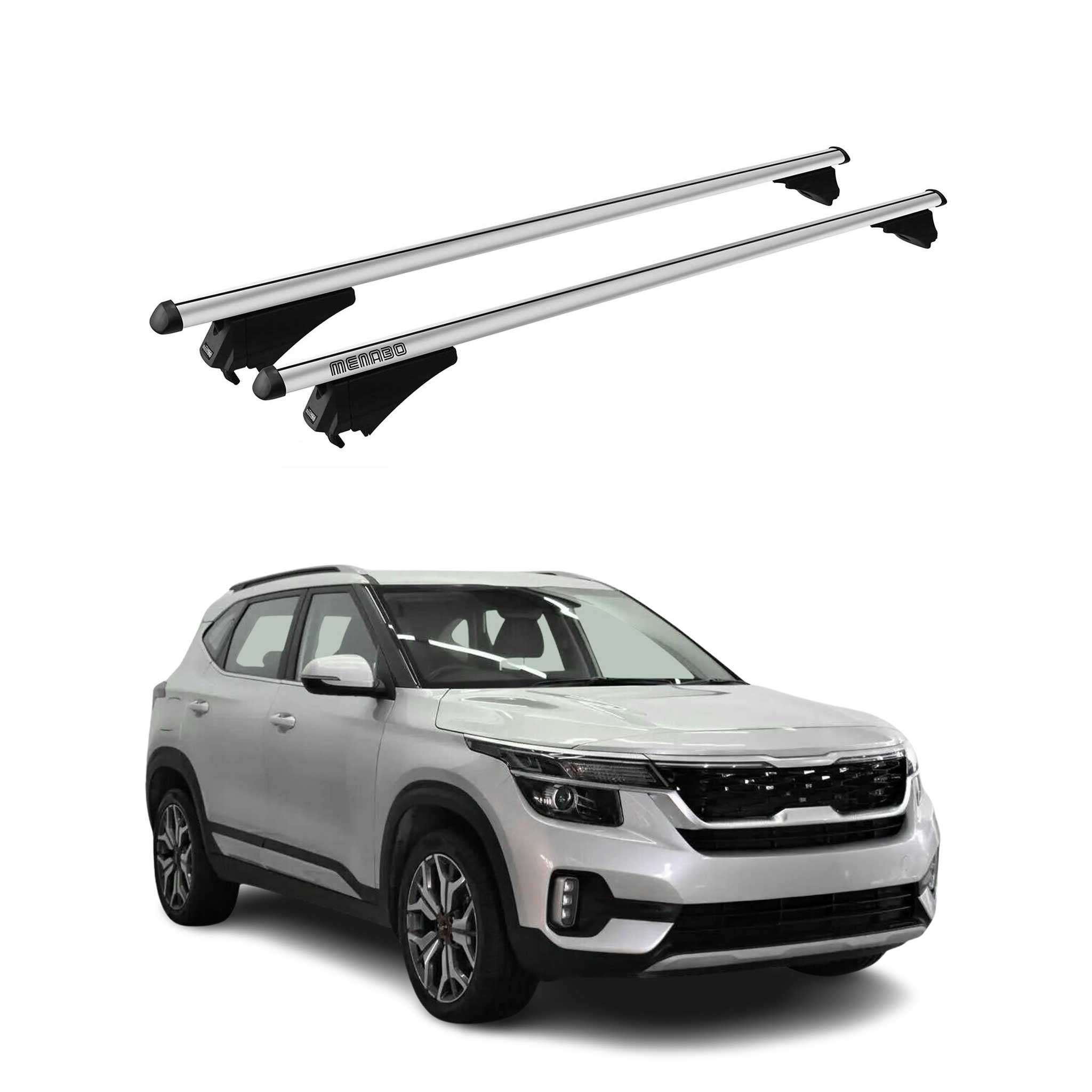 2021-2026 Kia Seltos Roof Rack Cross Bars Silver