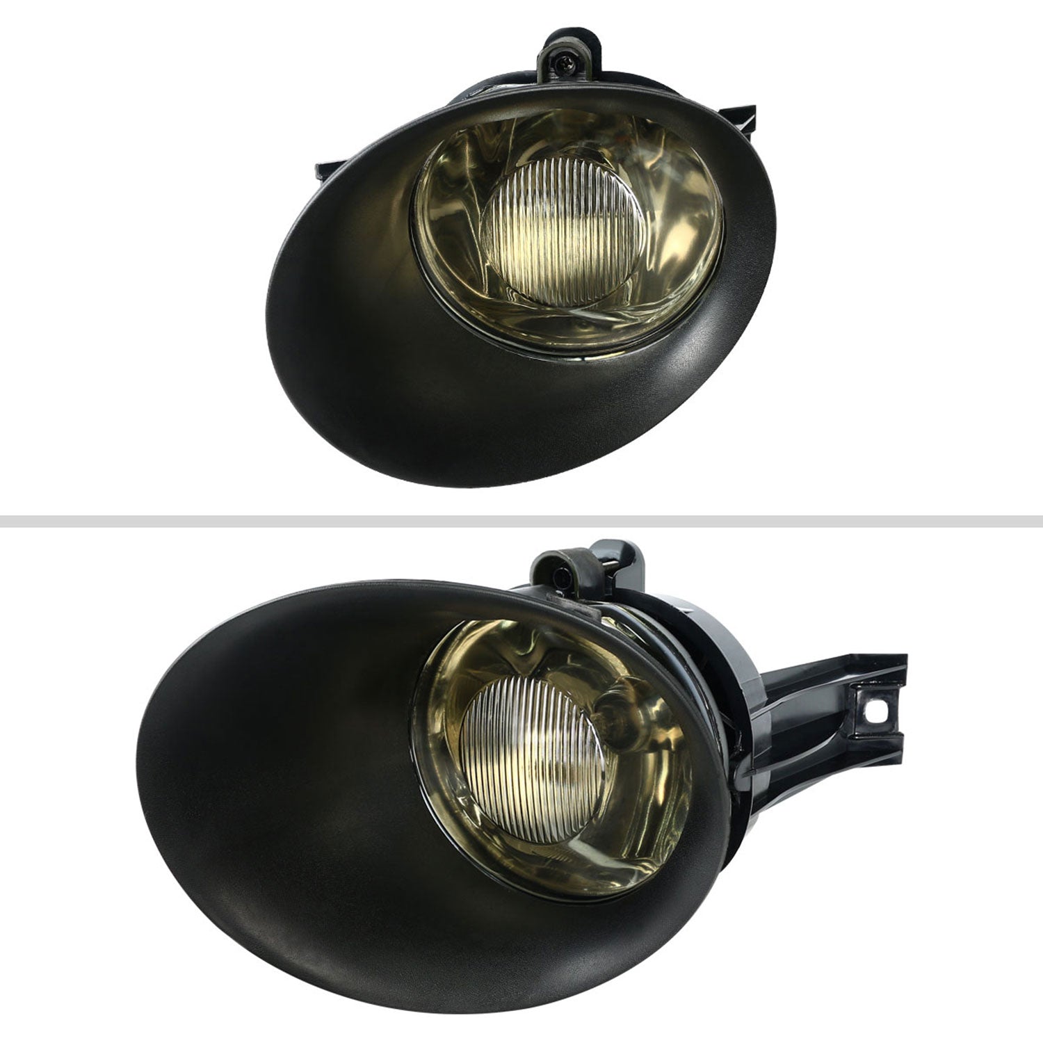 2002-2009 Dodge RAM 9006 Fog Lights w/ Mounting Brackets Chrome/Smoke Lens