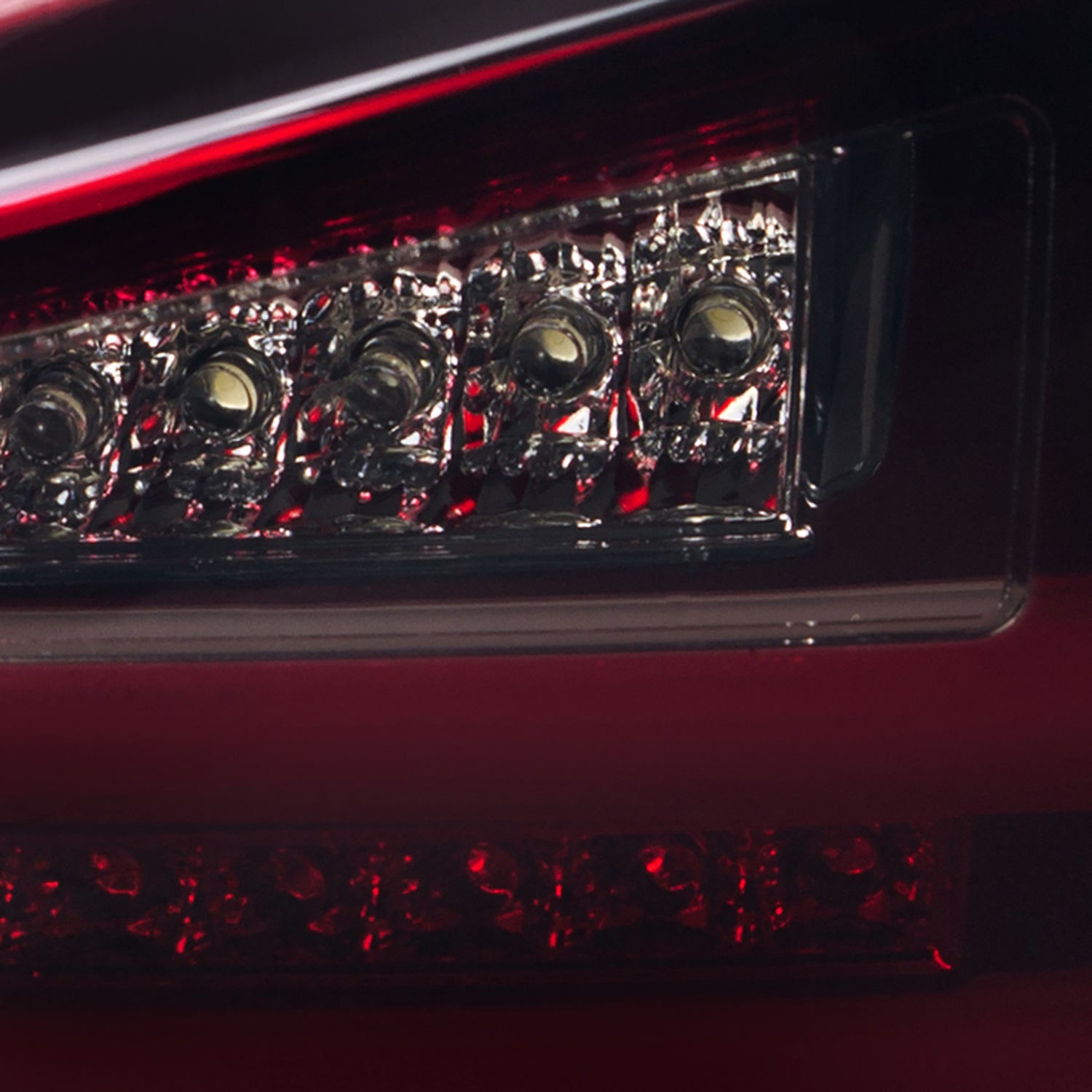 2006-2008 Lexus IS250/IS350 LED Tail Lights & Trunk Lights Chrome/Red Smoke