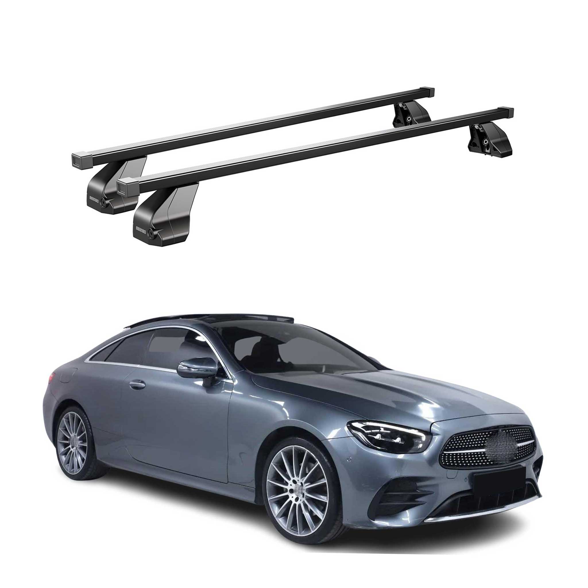 2018-2023 Mercedes E Class C238 Coupe Roof Rack Cross Bars Black
