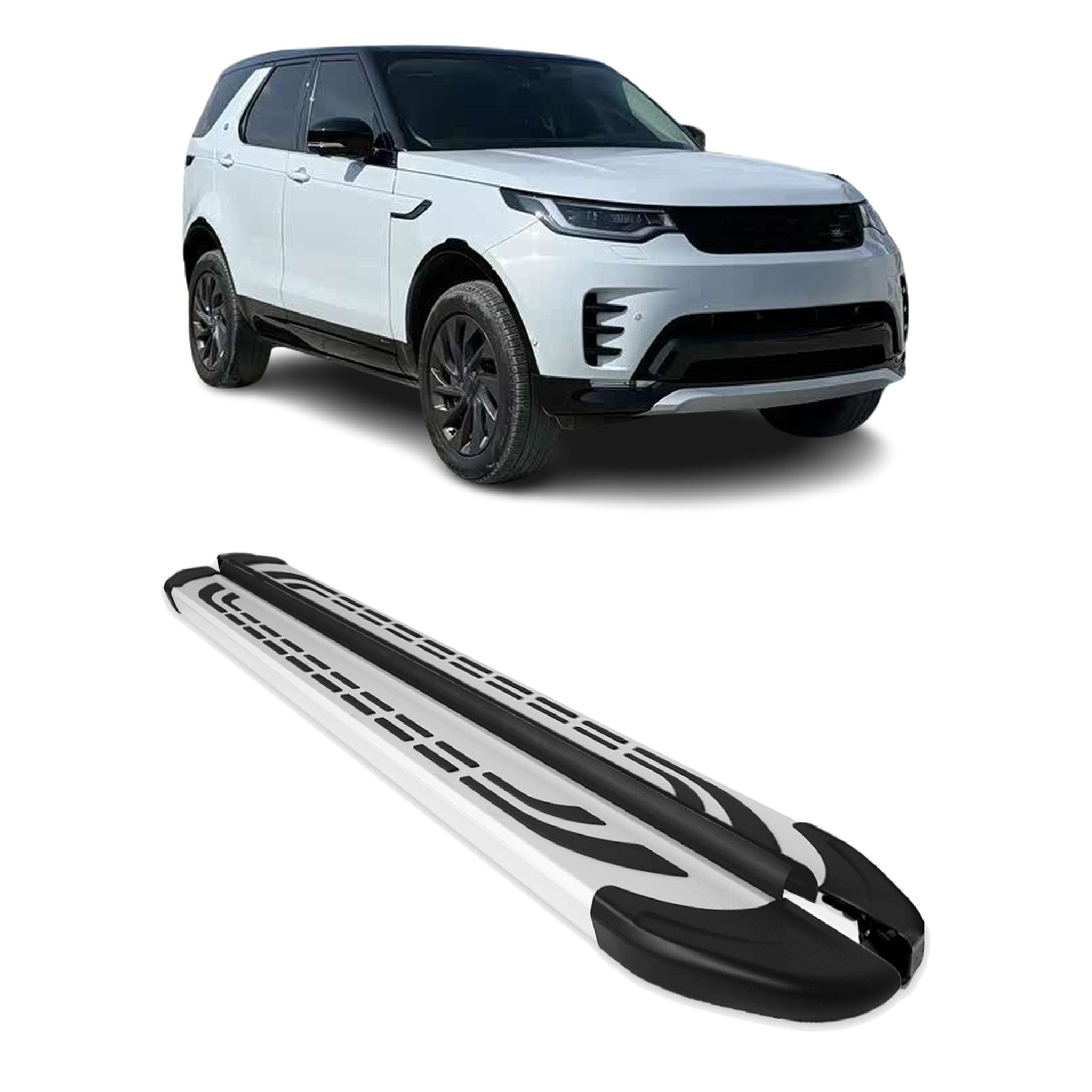 Side Step Nerf Bars Running Board for Land Rover Discovery 2017-2026 Gray 2Pcs