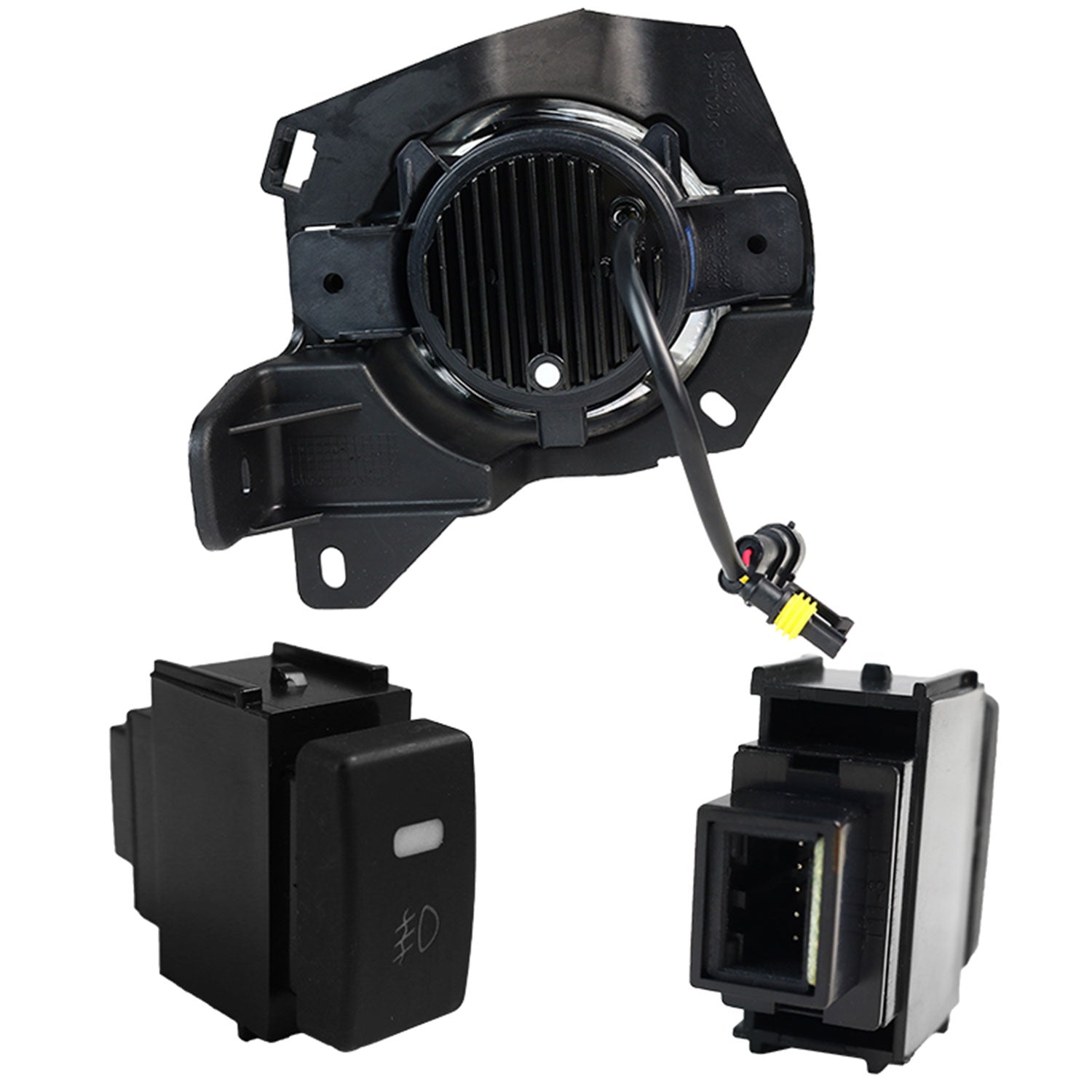 2013-2016 Nissan Pathfinder 6500K LED Projector Bumper Fog Lights Kit Chrome