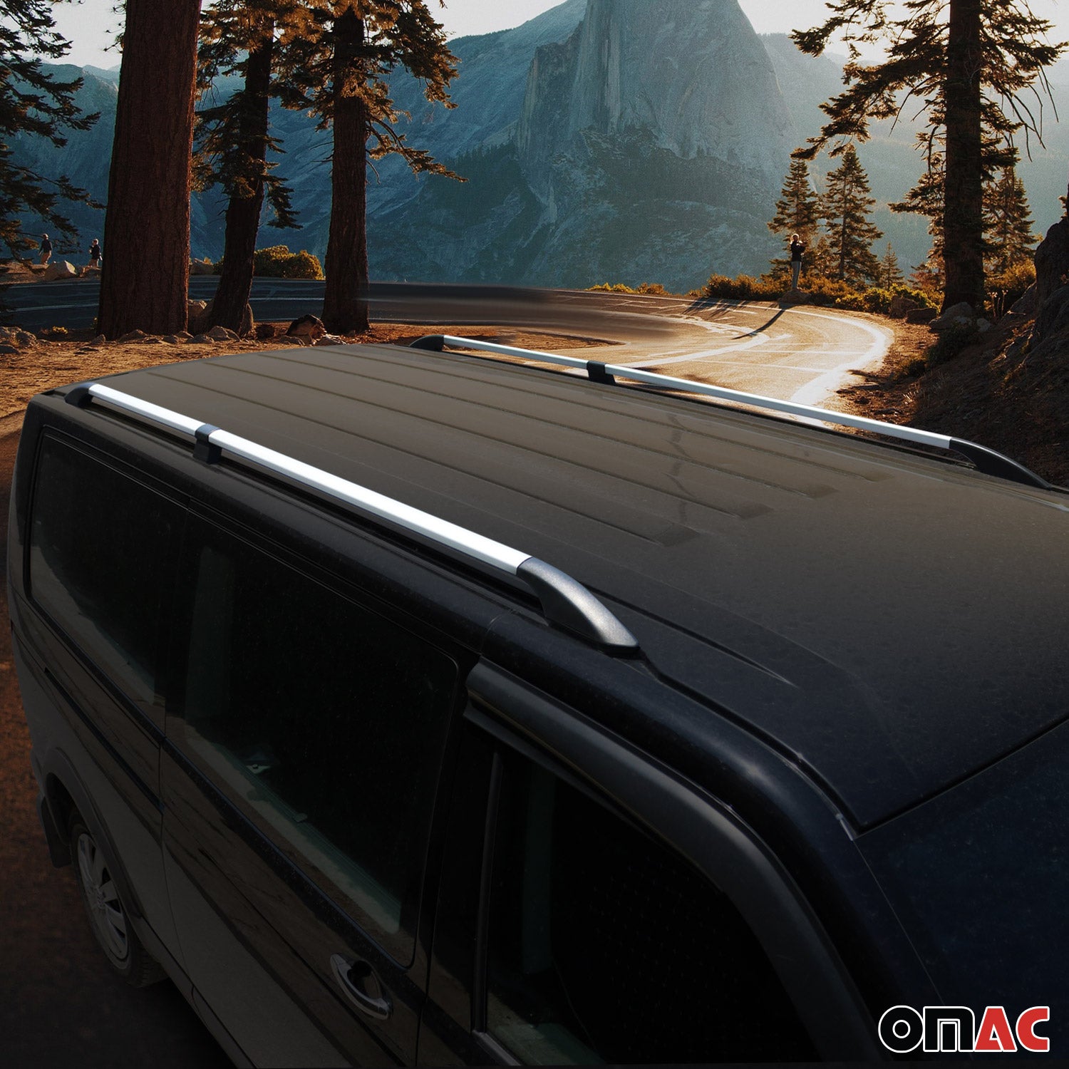 2015-2018 Chevrolet City Express Roof Rack Rails Side Rails Silver