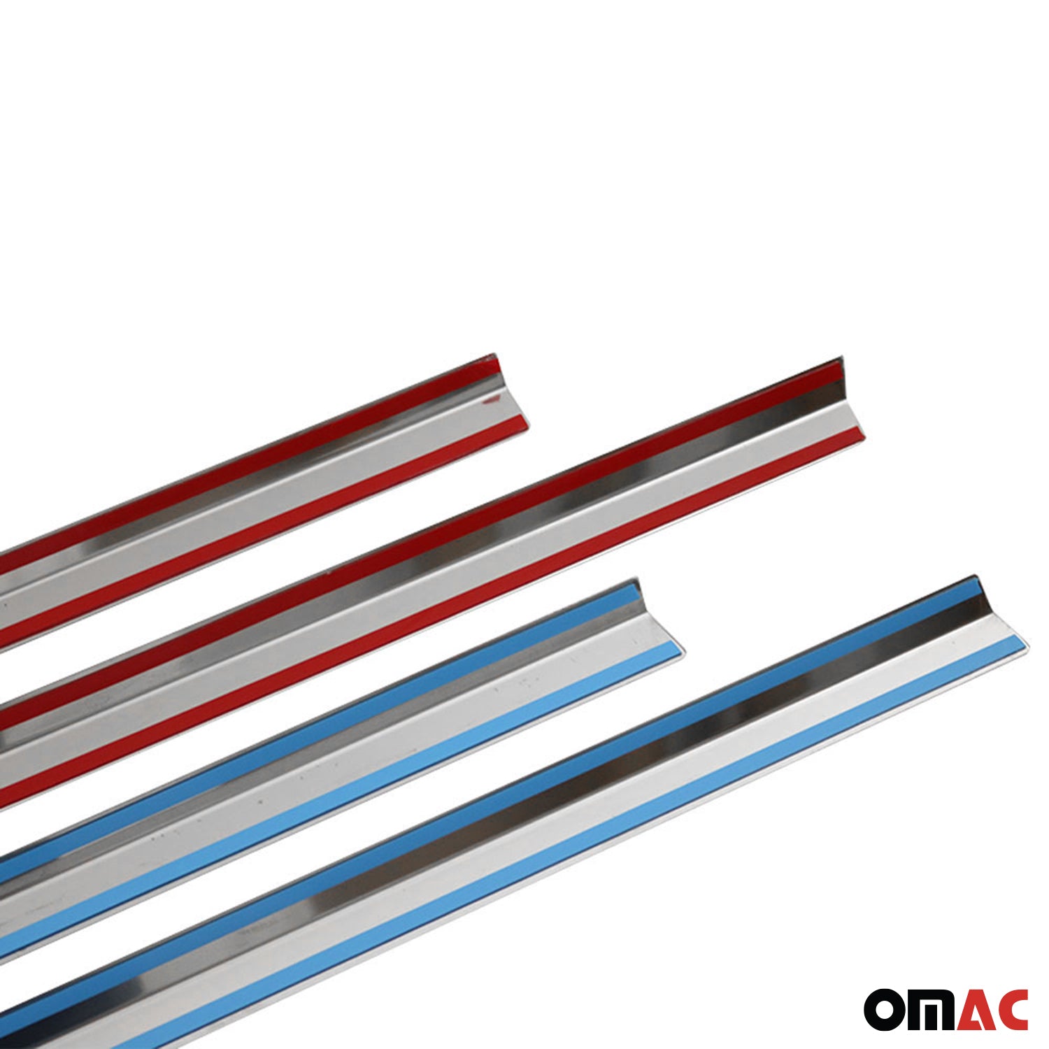 1997-2005 Mercedes M ML Class W163 Window Molding Trim Streamer S. Steel 4x