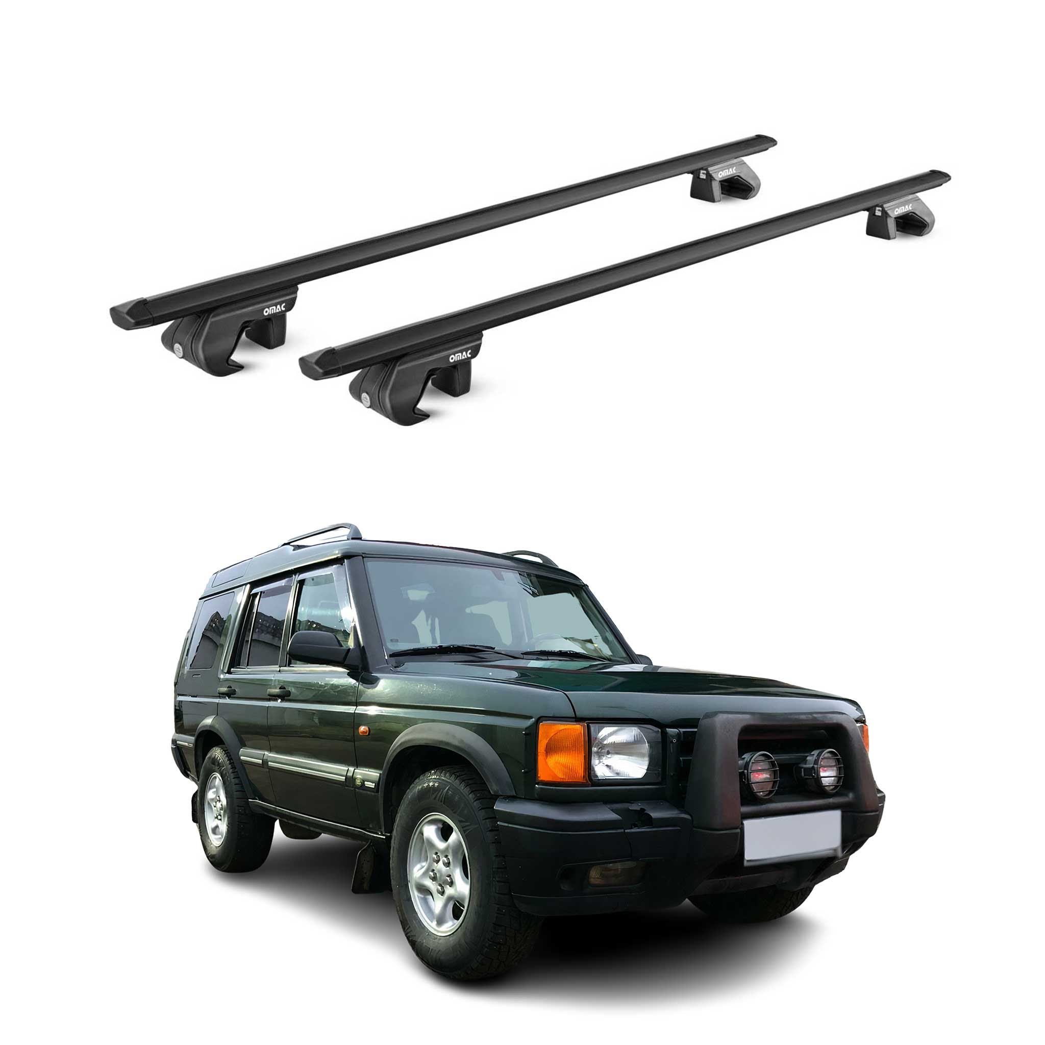 2002-2004 Land Rover Defender Roof Rack Cross Bars Luggage Carrier 2 Pcs