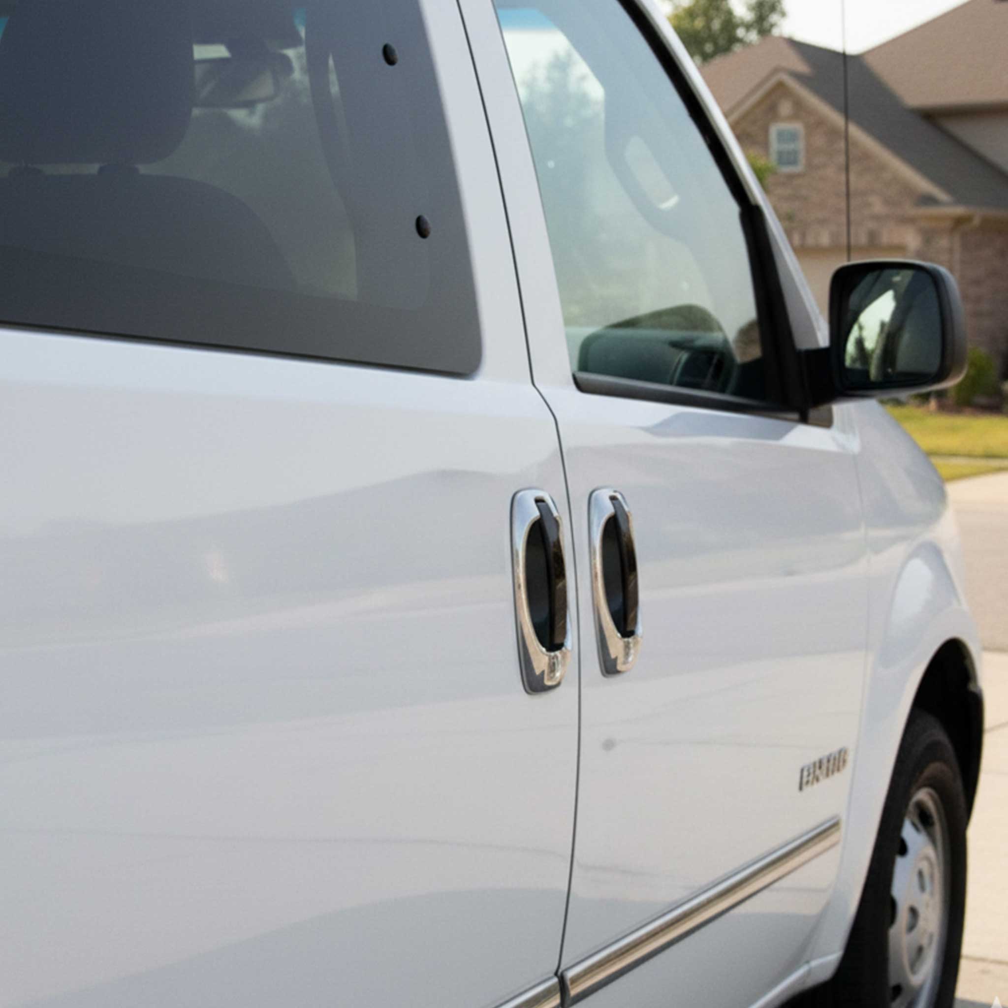 2015-2022 RAM ProMaster City Car Door Handle Cover Protector Stainless Steel 4 Pcs