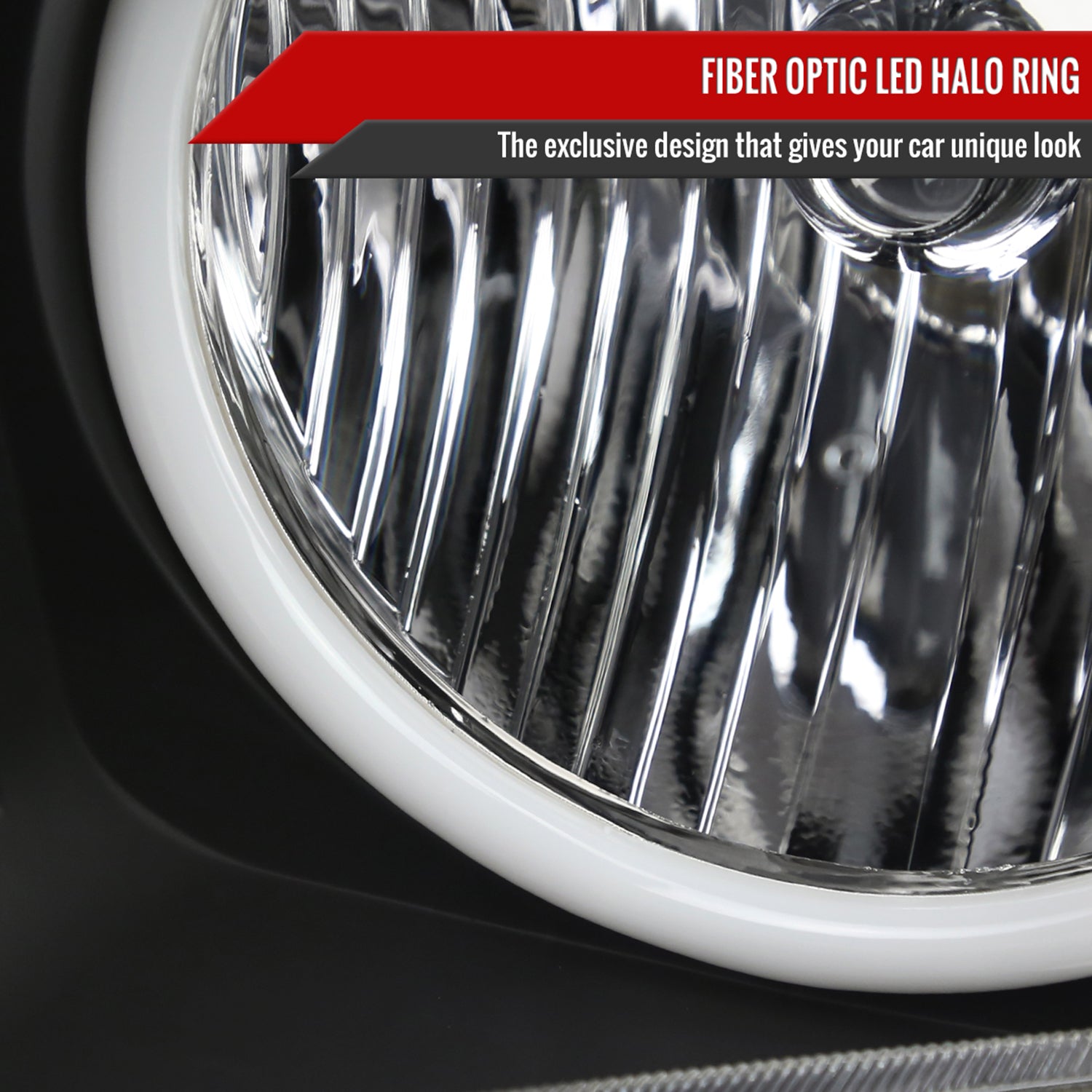 2005-2009 Ford Mustang LED Halo Factory Style Headlights Matte Black/Clear