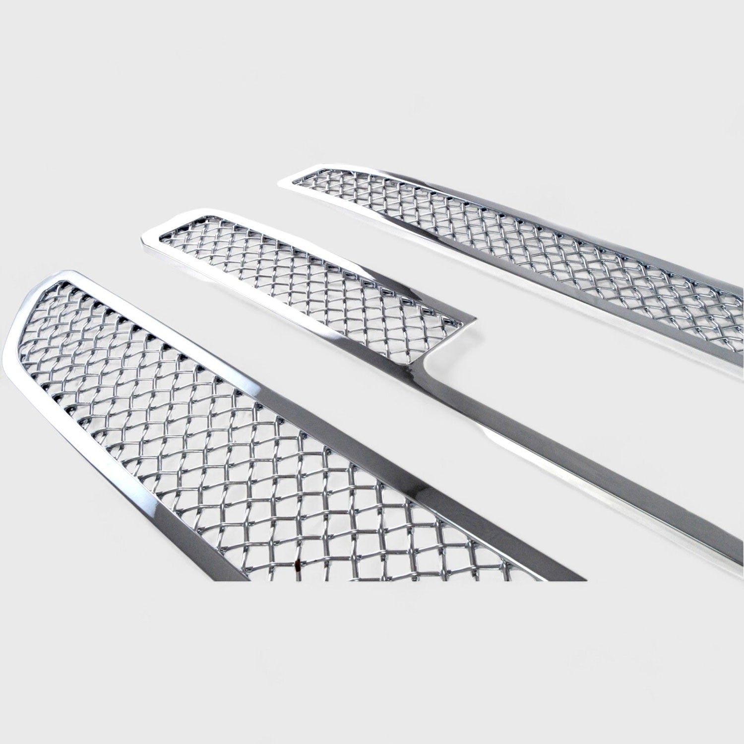 2015-2020 GMC Yukon Grille Overlay Chrome 3Pcs ABS Plastic