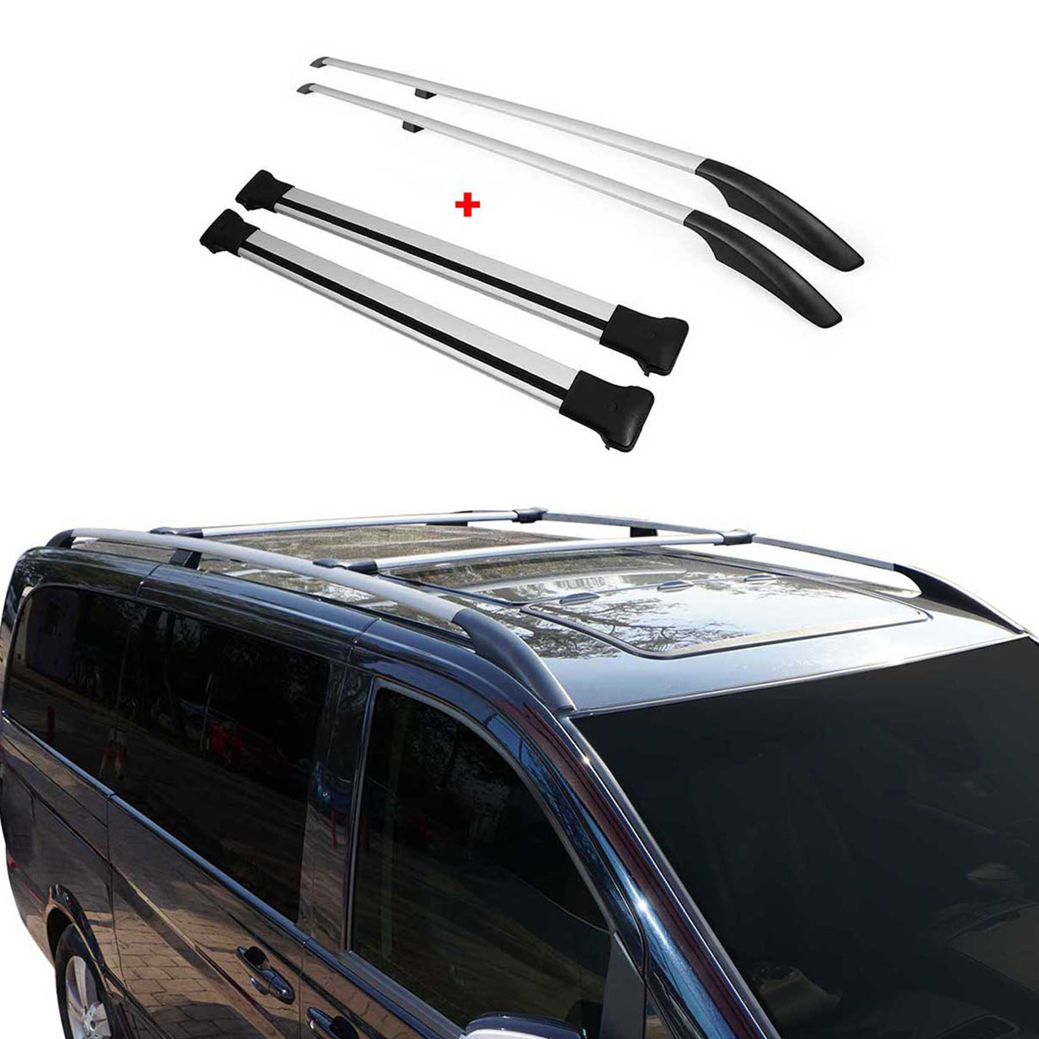 2013-2019 Ford Escape Roof Racks & Roof Rack Rails Silver