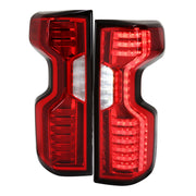 2019-2023 Chevy Silverado 1500 /2500HD/3500HD LED Tail Lights Chrome/Red