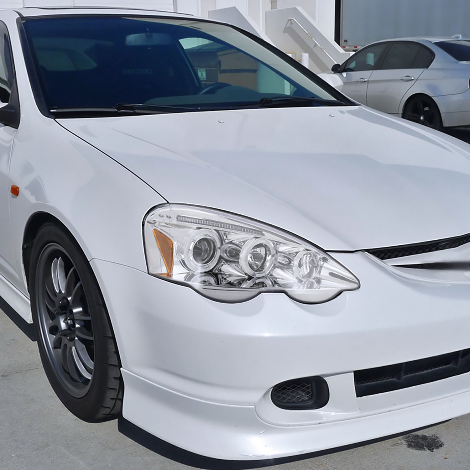 2002-2004 Acura RSX Dual Halo Projector Headlights Chrome Housing/Clear Lens