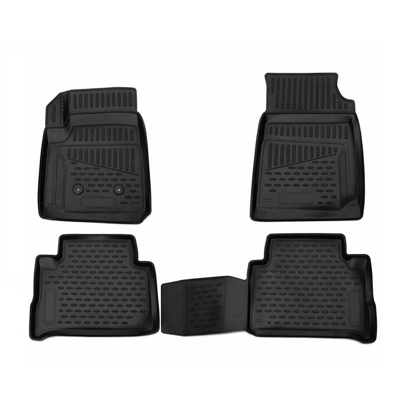 2015-2022 GMC Canyon CrewCab Floor Mats Liners Full Set All Weather Black