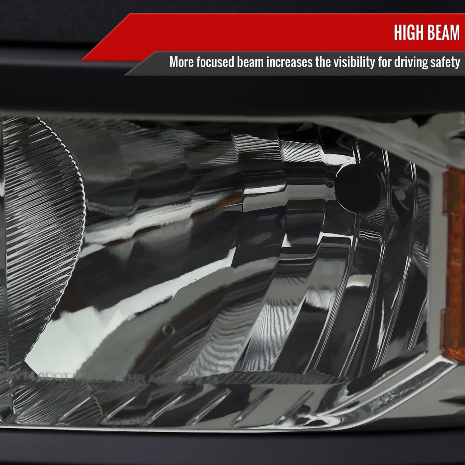 2014-2015 Chevy Silverado 1500 Factory Headlights Black Chrome/Light Smoke