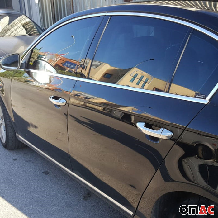 Car Door Handle Cover Protector for VW Passat B7 2012-2014 Steel Chrome