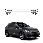 2018-2025 VW Tiguan Allspace Roof Rack Cross Bars Silver