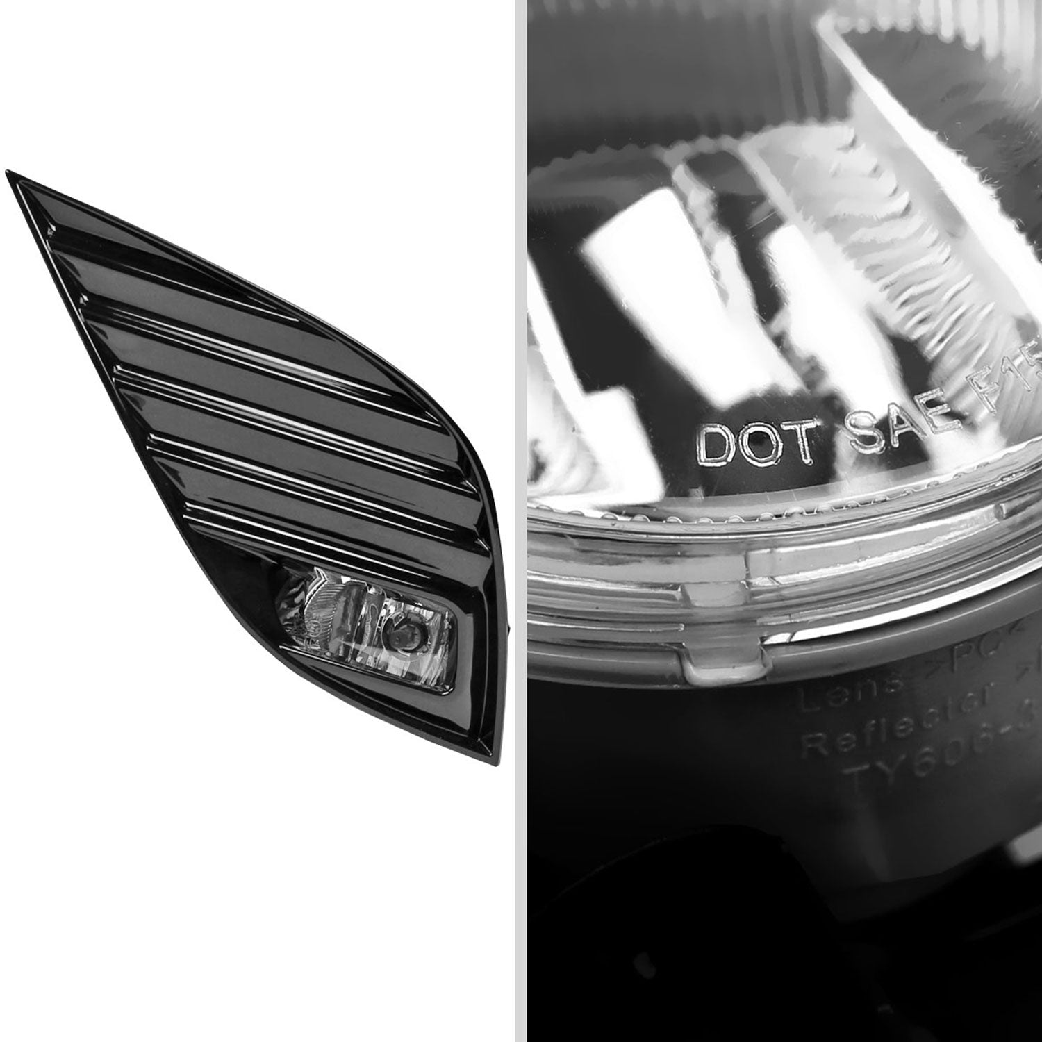 2018-2020 Toyota Camry SE/XSE 12V/19W H16 Fog Lights Kit Chrome/Clear Lens