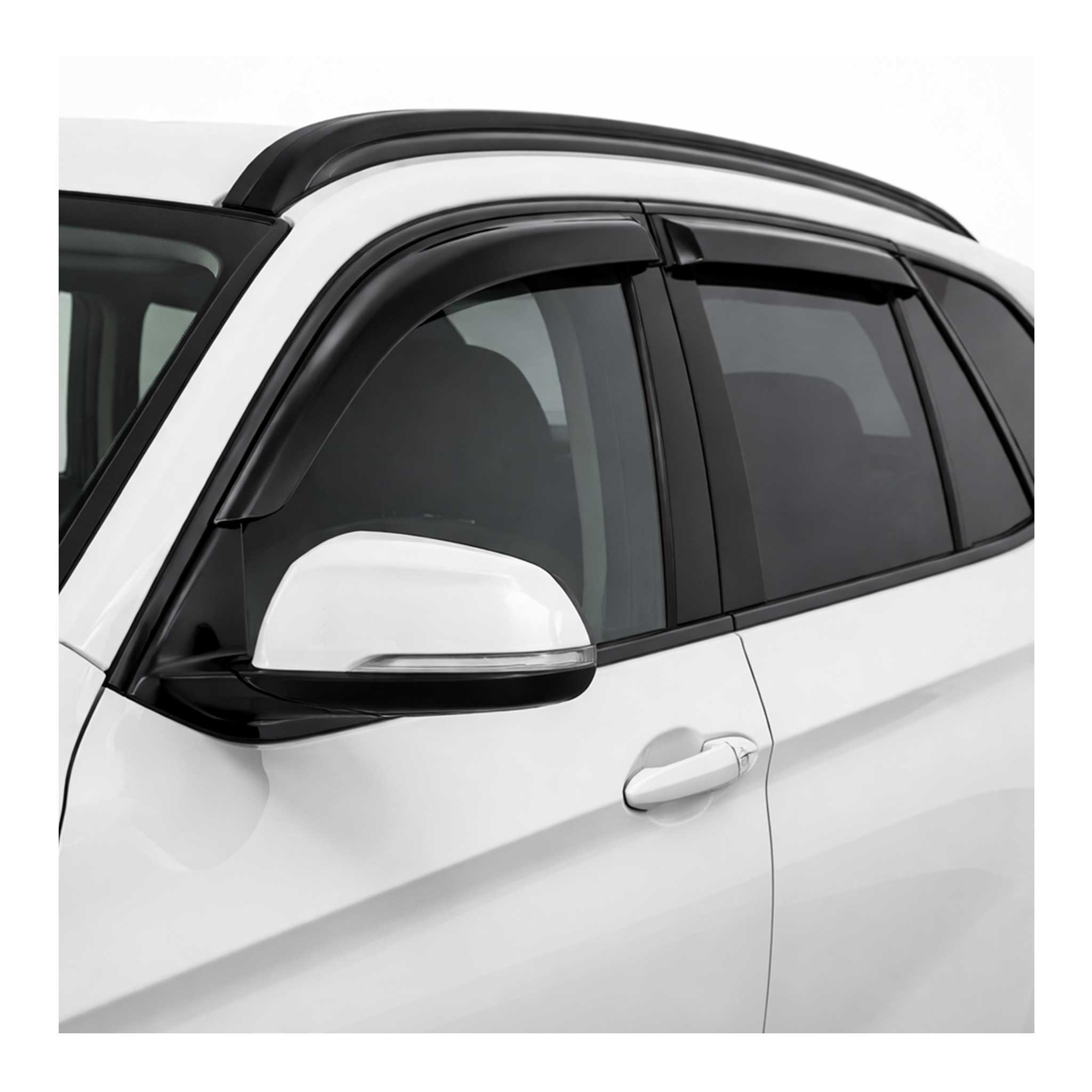 2010-2015 BMW X1 E84 Window Visor Vent Rain Deflector 4Pcs Smoke