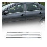 2009-2013 Toyota Corolla Window Molding Trim Streamer Stainless Steel Silver 4 Pcs