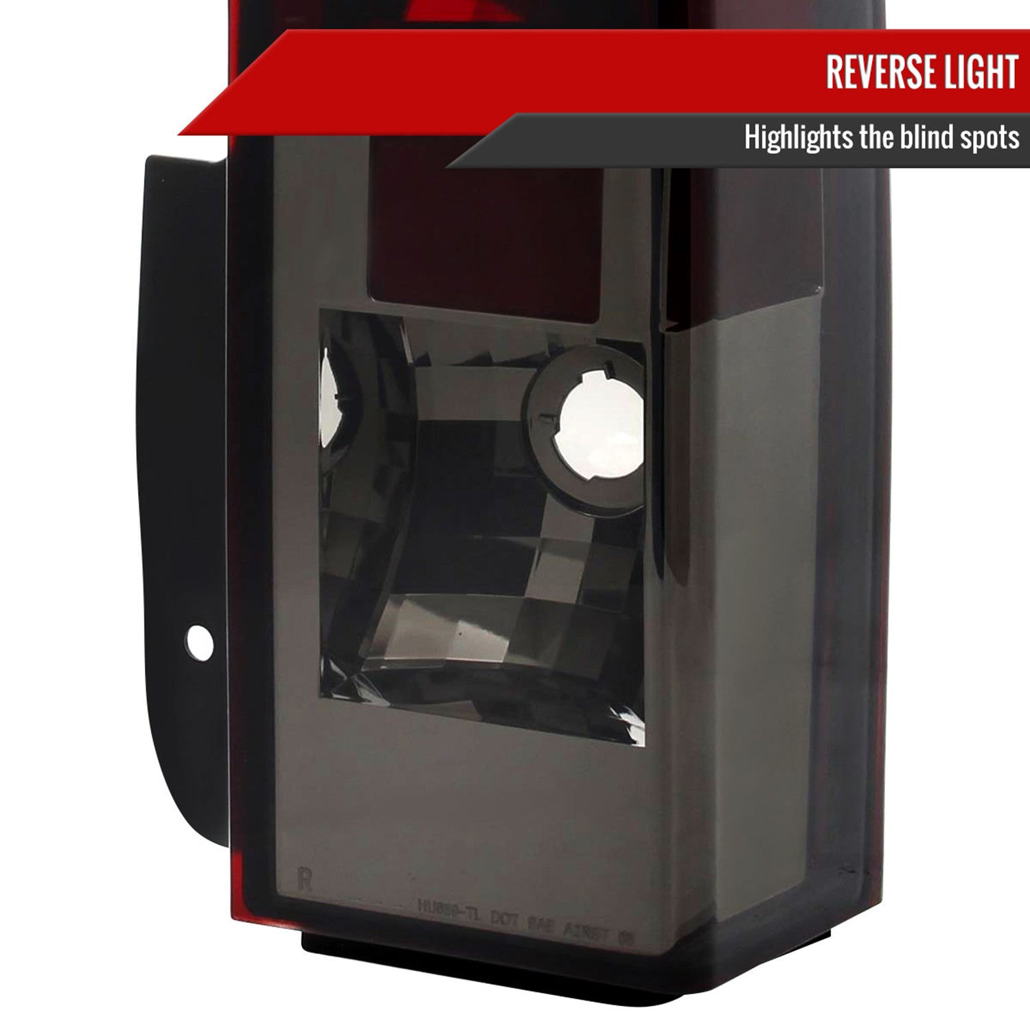 2005-2010 Hummer H3 Tail Lights Chrome Housing/Red Smoke Lens