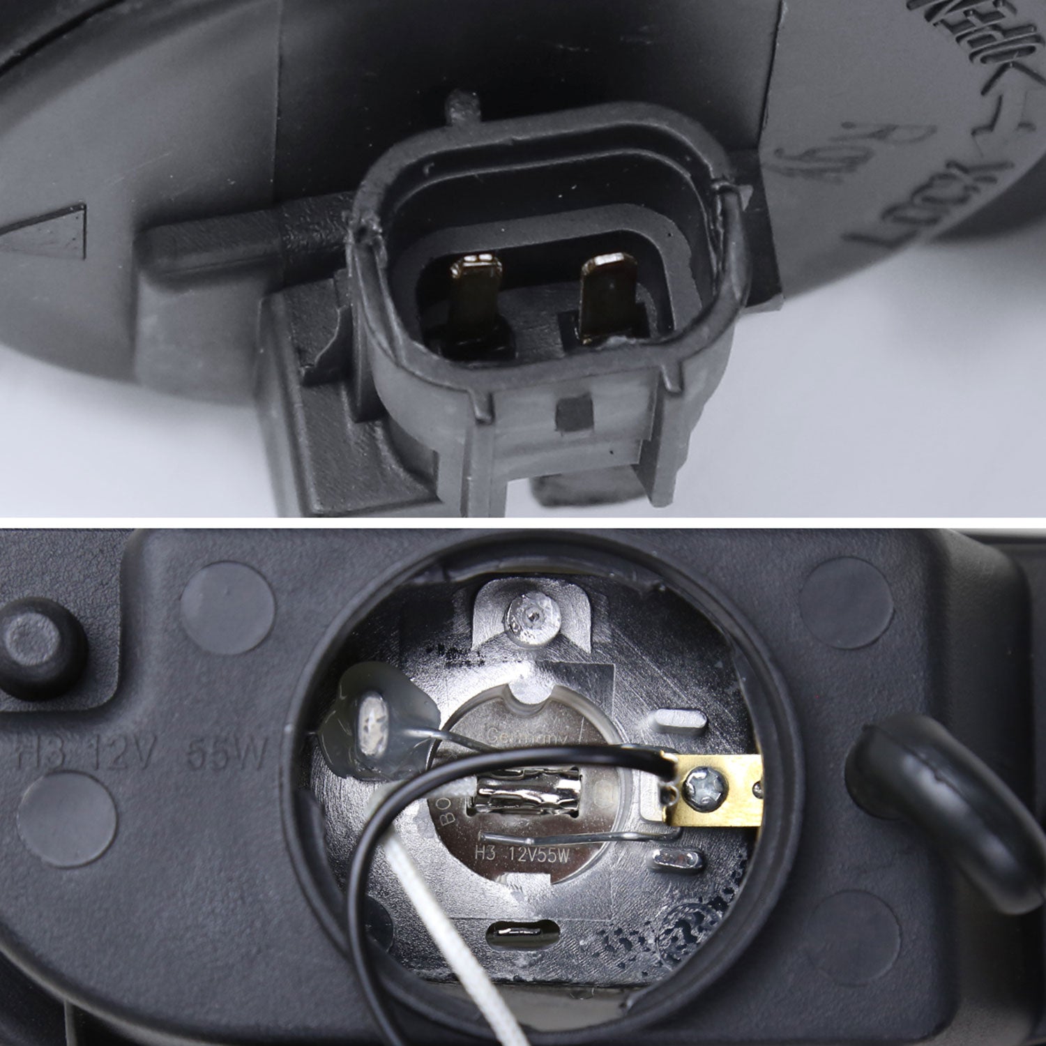 2001-2002 Toyota Corolla H3 Fog Lights Chrome Housing/Clear Lens