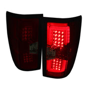 2014-2018 Chevy Silverado 1500 2500HD/Sierra 3500HD LED Tail Lights Red Smoke