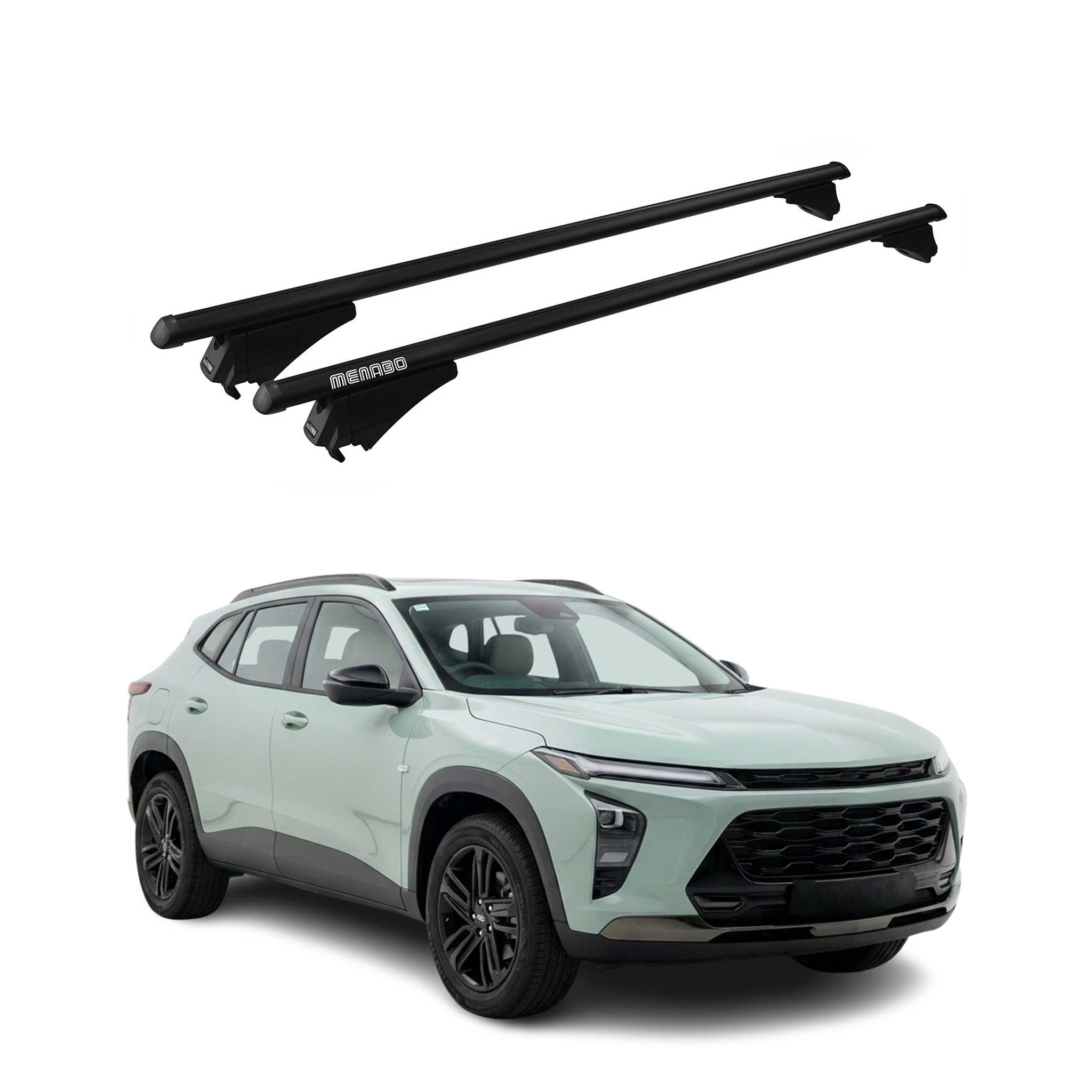 2024-2026 Chevrolet Trax Roof Rack Cross Bars Luggage Carrier Black 2Pcs