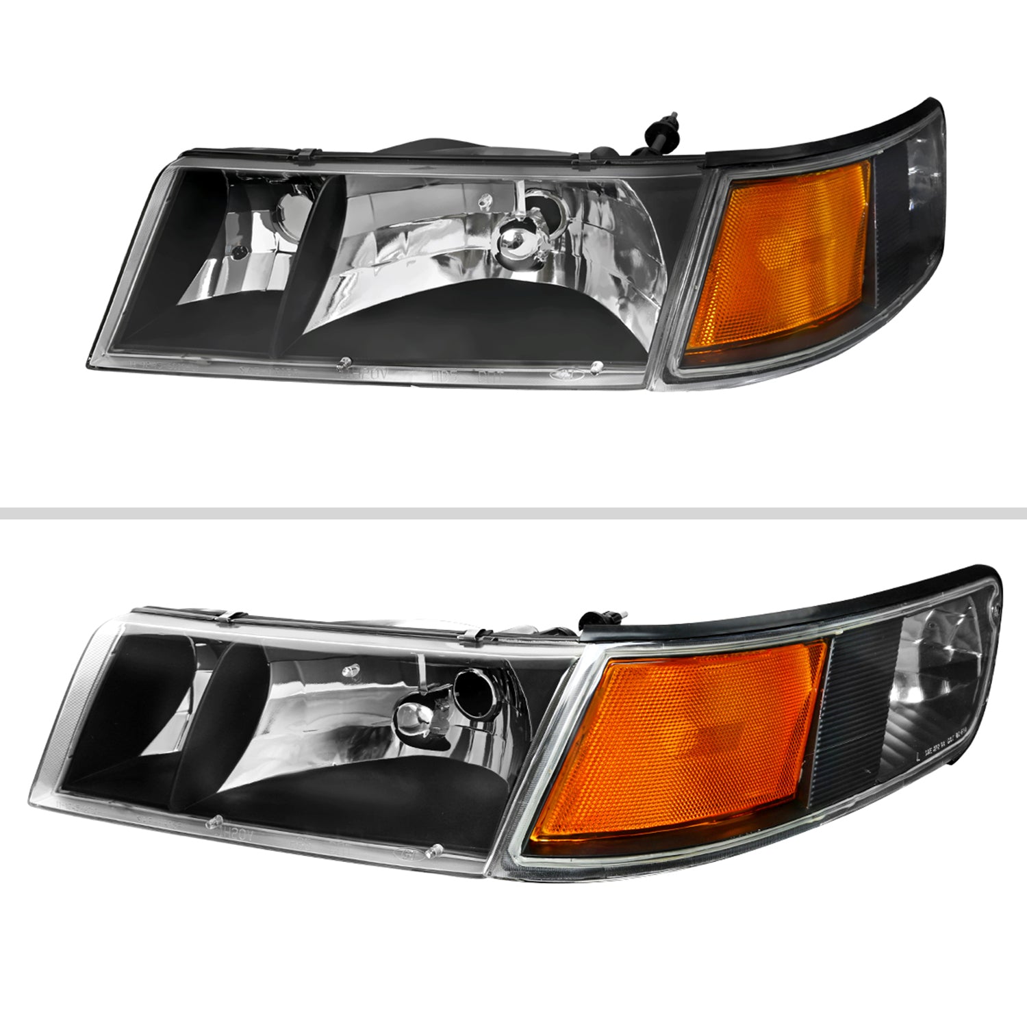 1998-2002 Mercury Grand Marquis Factory Headlights Corner Signal Lights