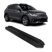 2018-2025 VW Tiguan Allspace Running Boards Side Steps Black