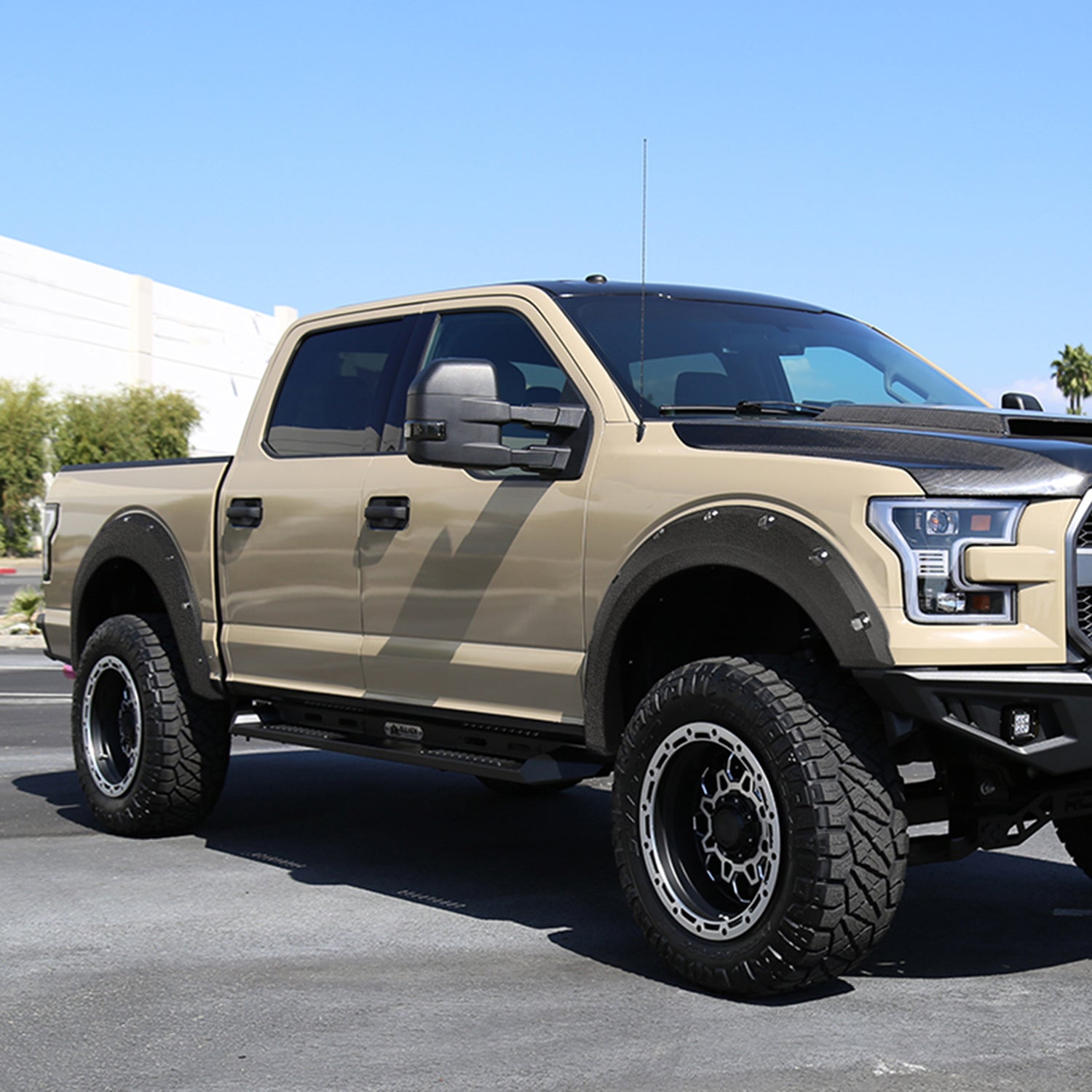 2015-2017 Ford F-150 Styleside Textured Rivet Style Fender Flares