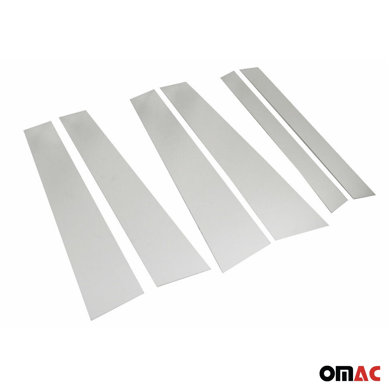 2009-2015 Mercedes GLK Class X204 Window B Pillar Posts Door Trim Stainless Steel 6x