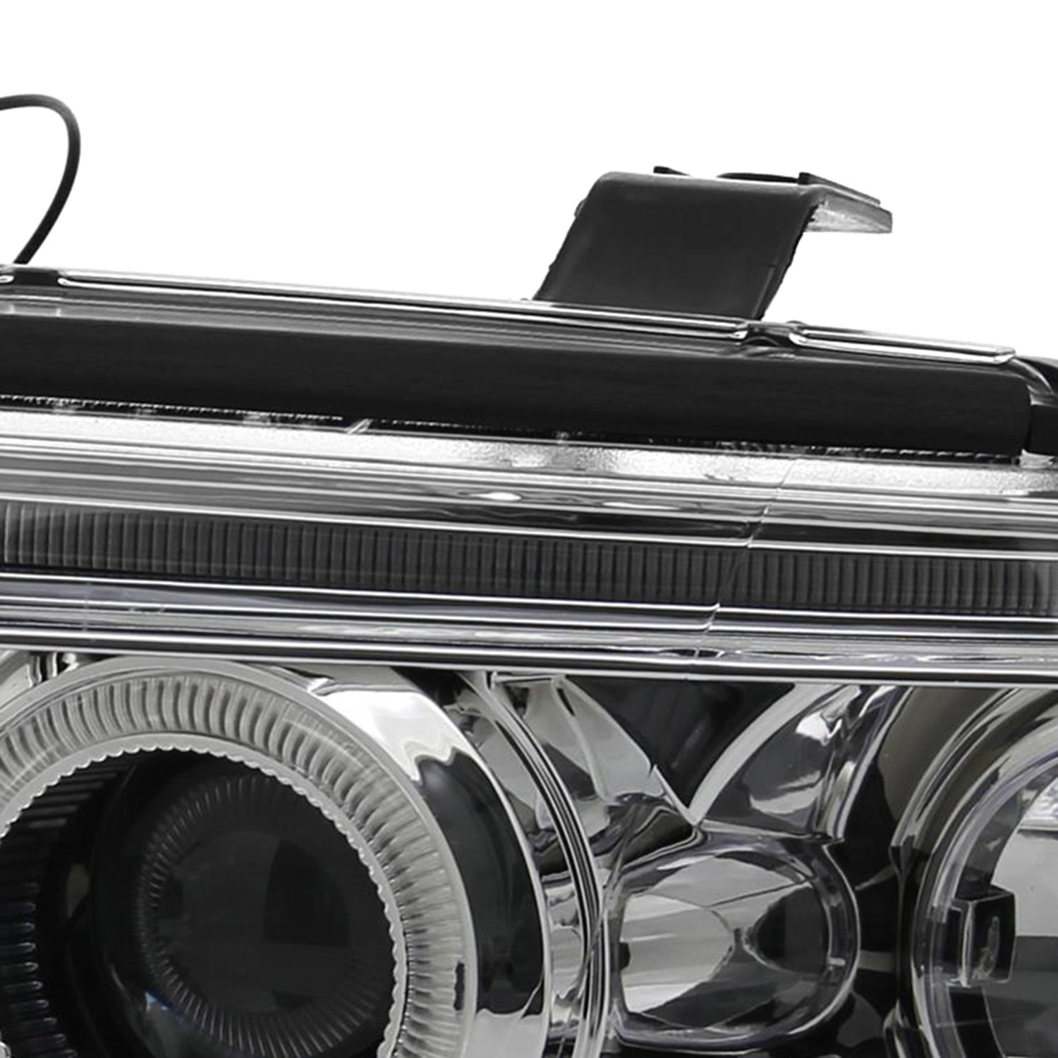 1999-2001 Audi A4/S4 Dual Halo Projector Headlights Chrome/Clear Lens