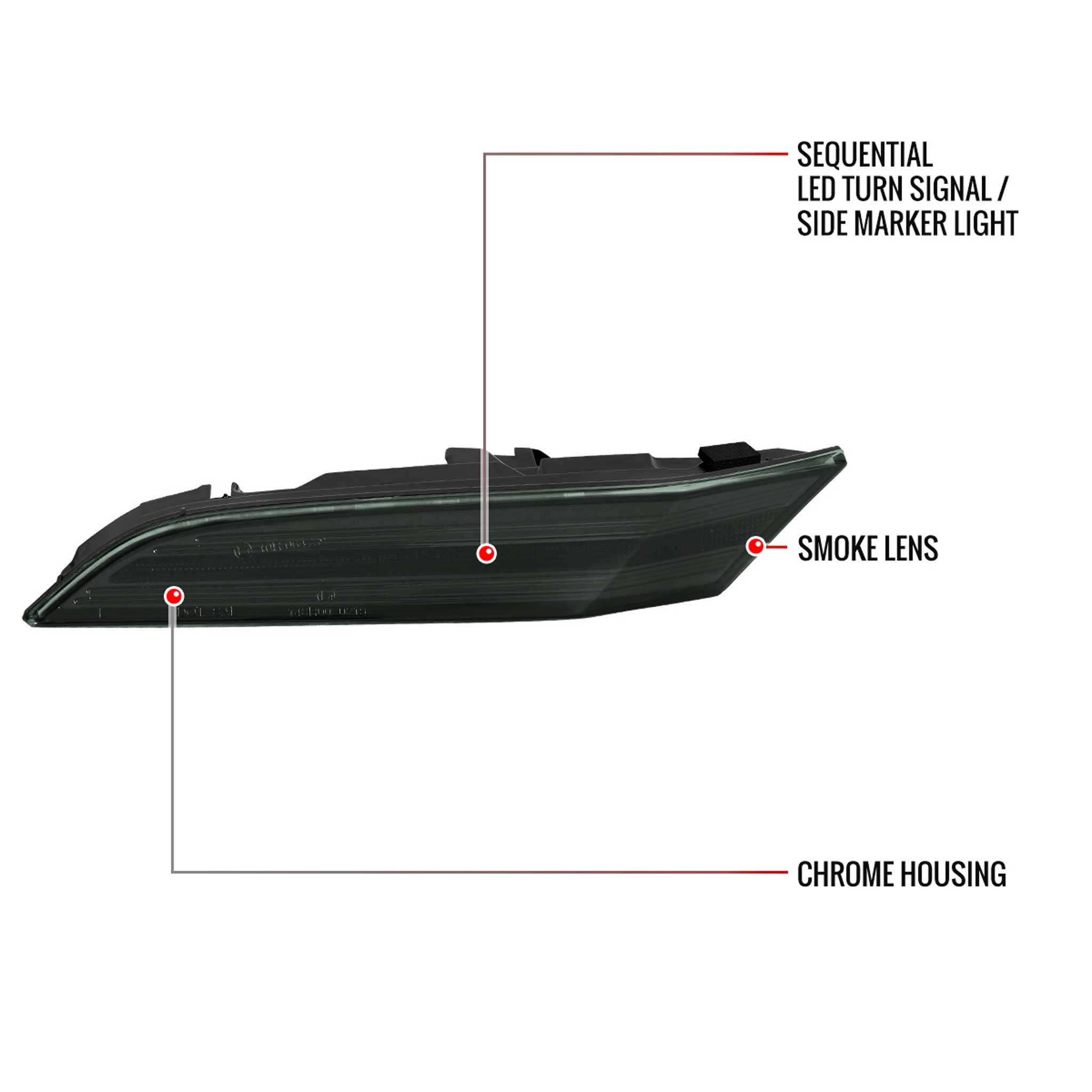 For Porsche 911 997 992 2019-2025 LED Turn Signal Light Smoke Sequential