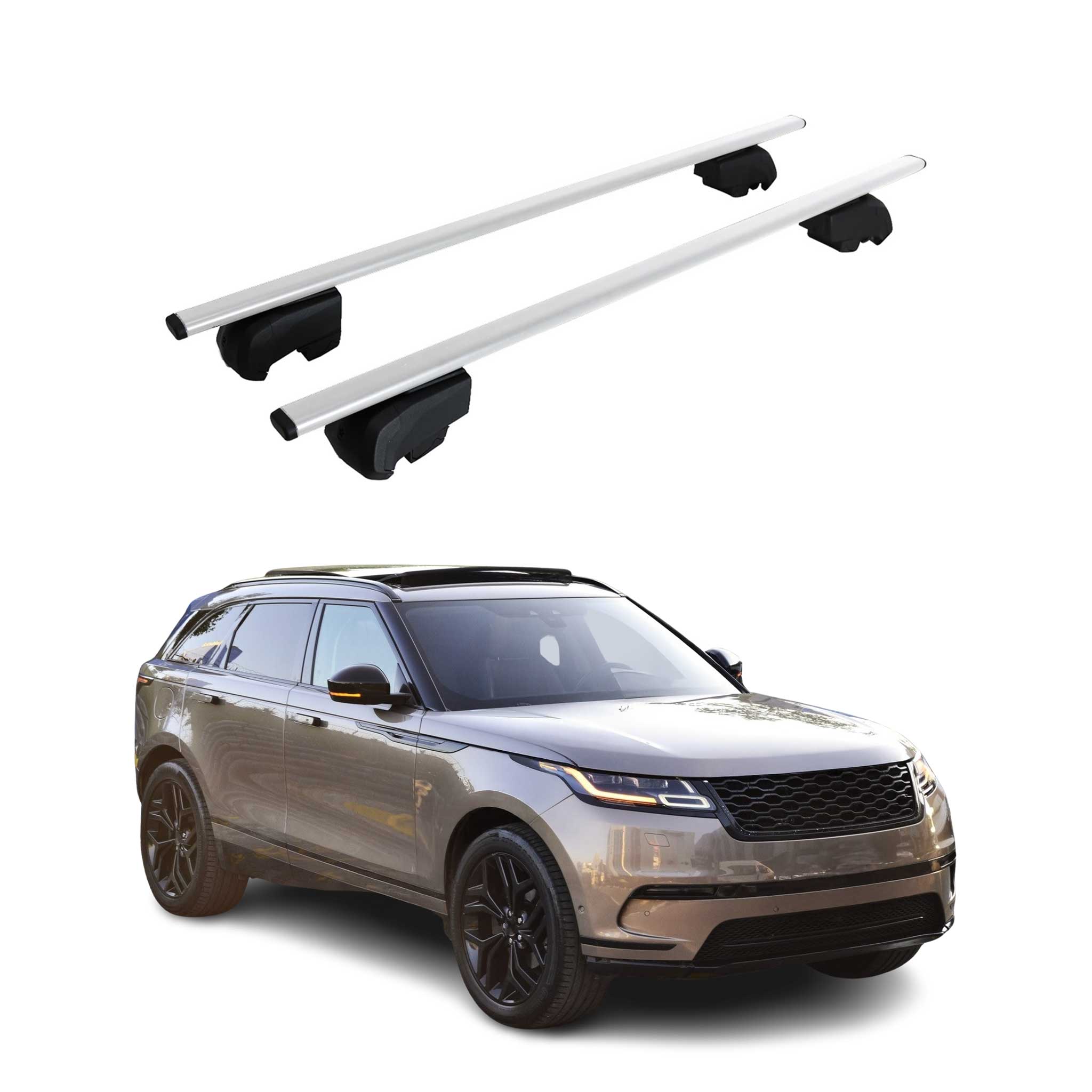 2018-2026 Land Rover Range Rover Velar Roof Rack Cross Bars Silver